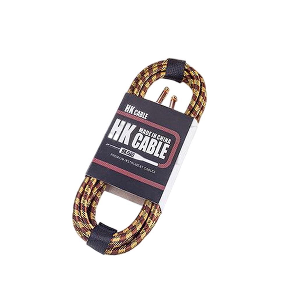 Electric Guitar AMP Cord No Noise Shielded for Bass Mandolin Accessories 3m