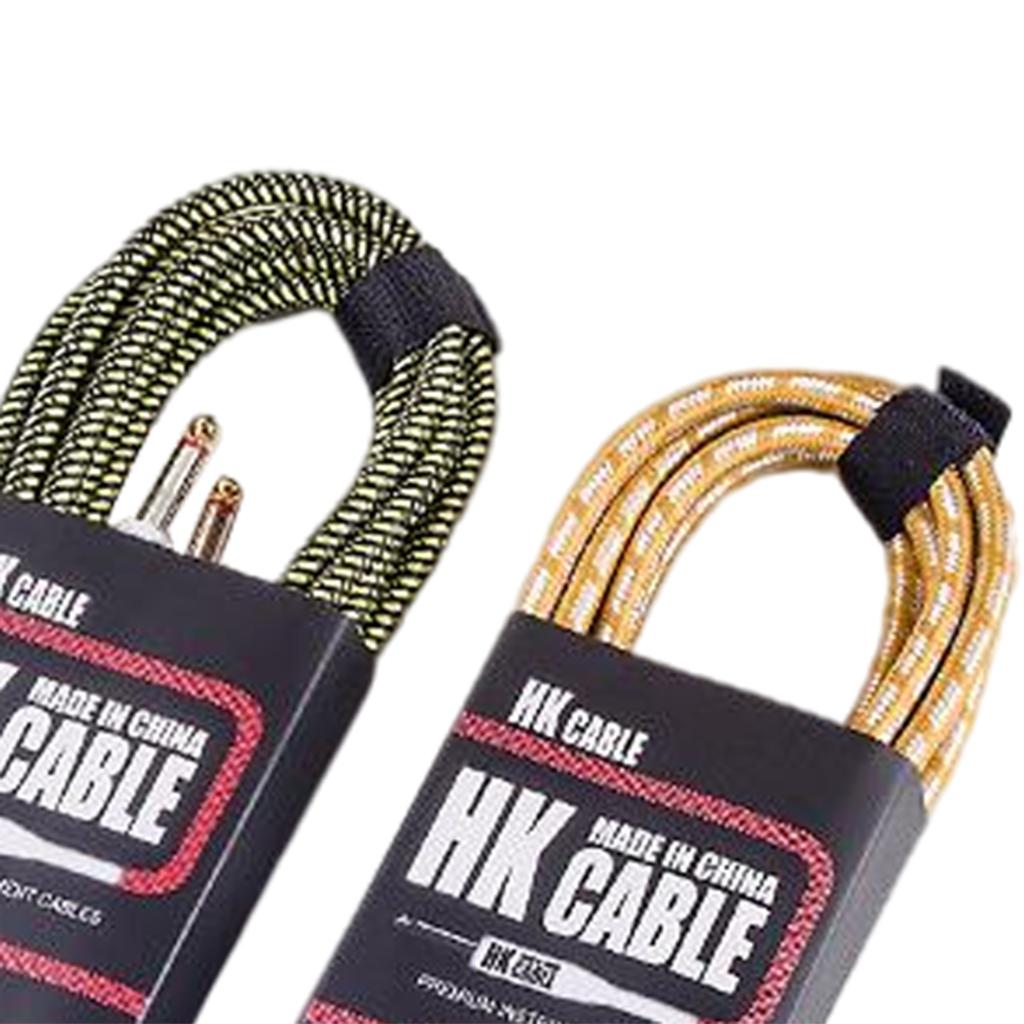 Electric Guitar AMP Cord No Noise Shielded for Bass Mandolin Accessories 5m