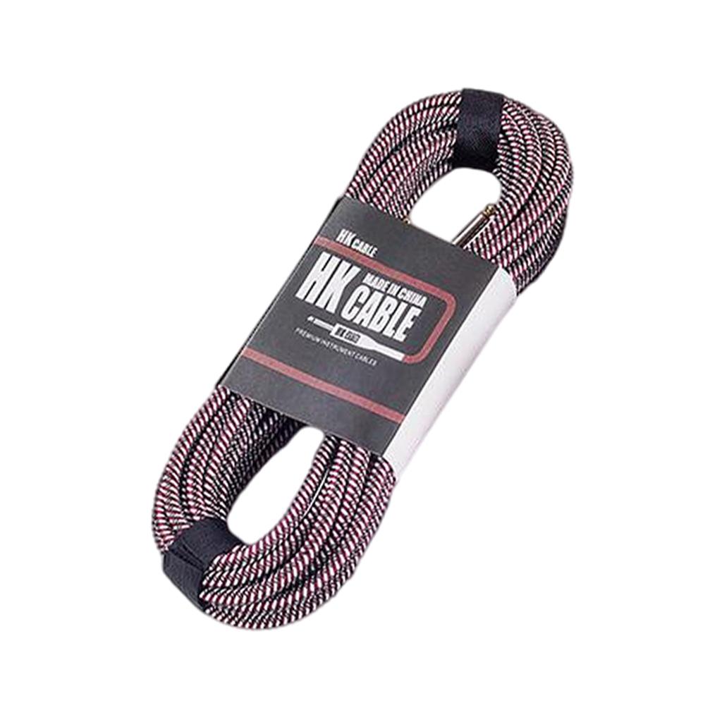 Electric Guitar AMP Cord No Noise Shielded for Bass Mandolin Accessories 10m