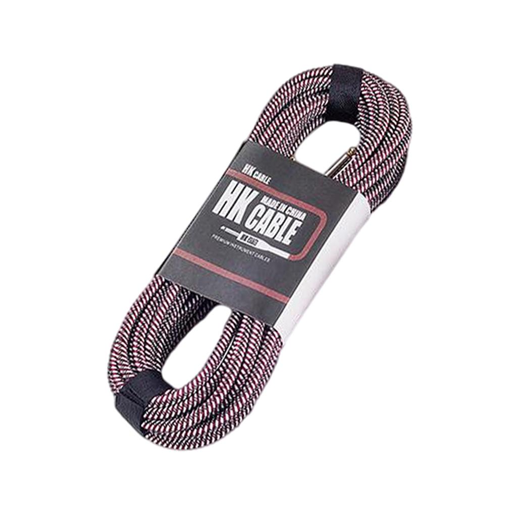 Electric Guitar AMP Cord No Noise Shielded for Bass Mandolin Accessories 10m