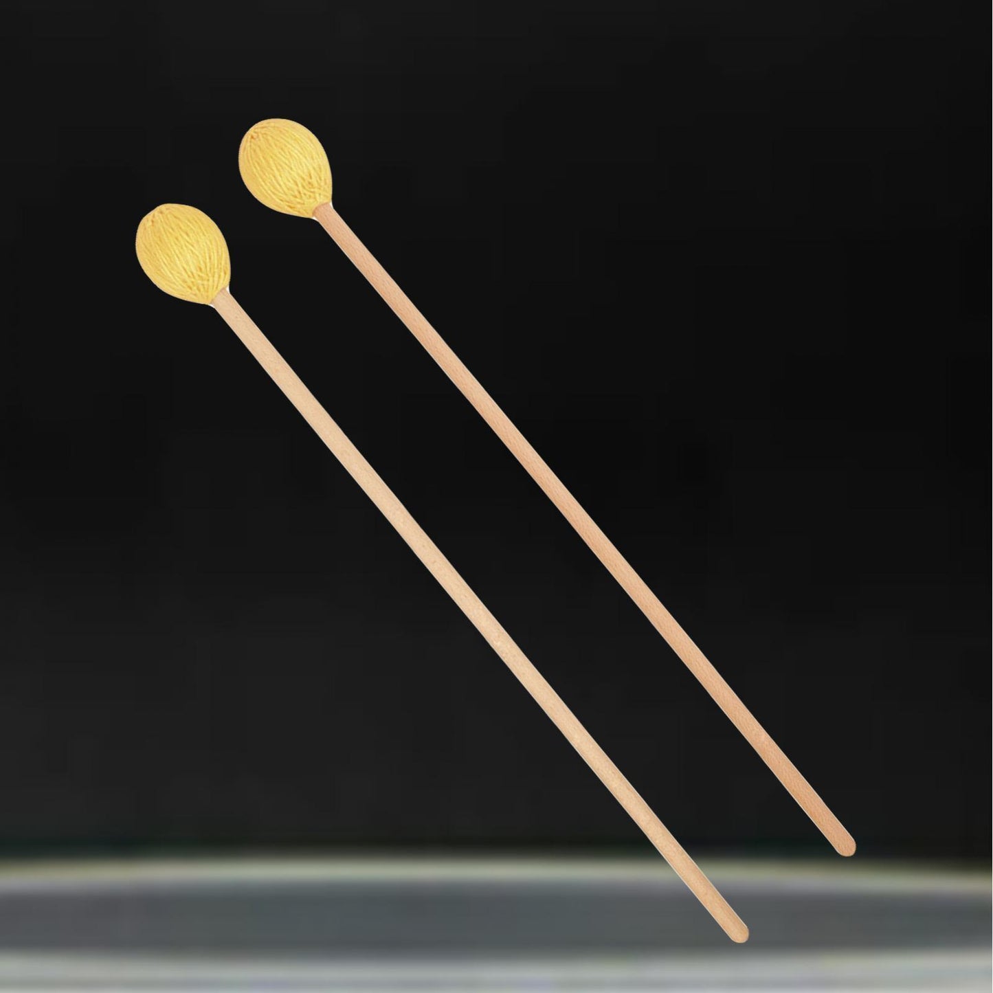 Marimba Mallets Wood Handle Soft Head Professionals Sticks Drums Accessories yellow