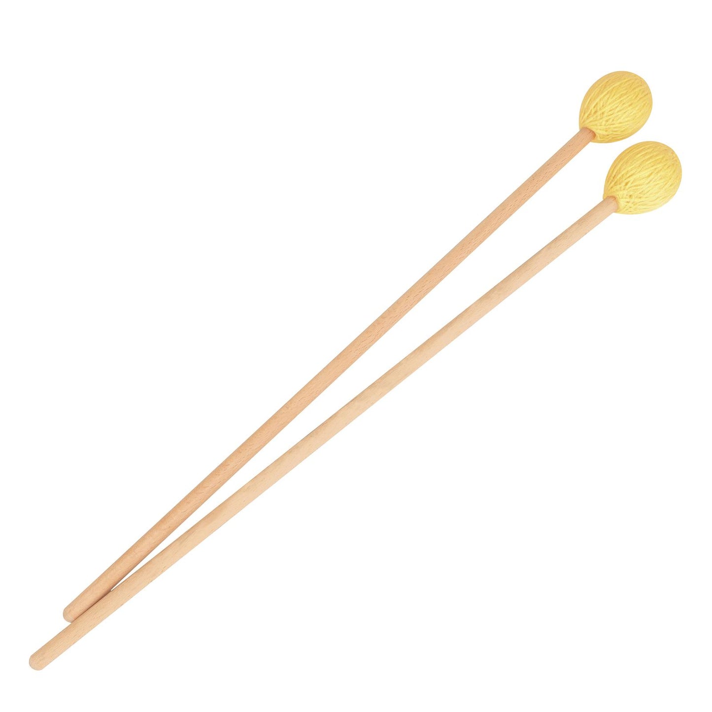 Marimba Mallets Wood Handle Soft Head Professionals Sticks Drums Accessories yellow