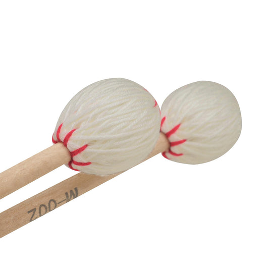 Marimba Mallets Wood Handle Soft Head Professionals Sticks Drums Accessories white