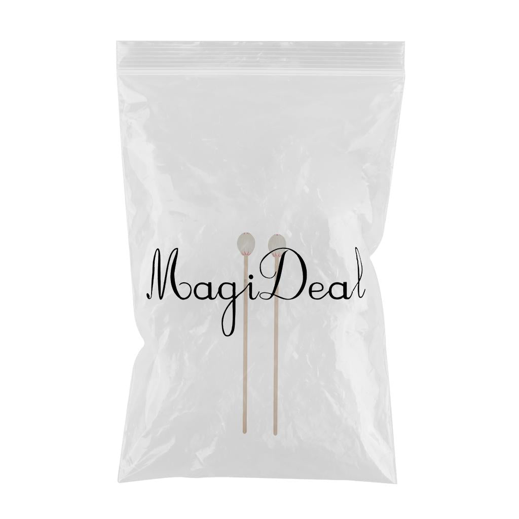 Marimba Mallets Wood Handle Soft Head Professionals Sticks Drums Accessories white