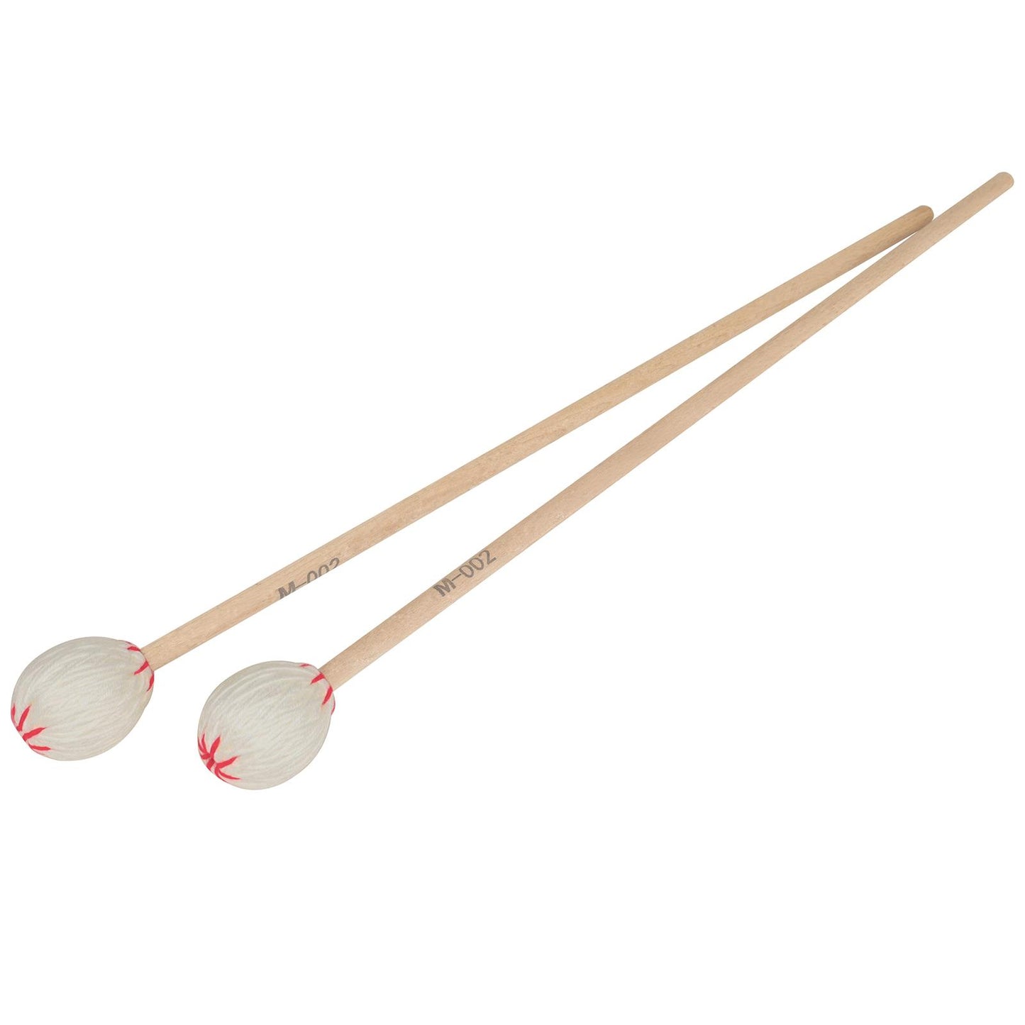 Marimba Mallets Wood Handle Soft Head Professionals Sticks Drums Accessories white