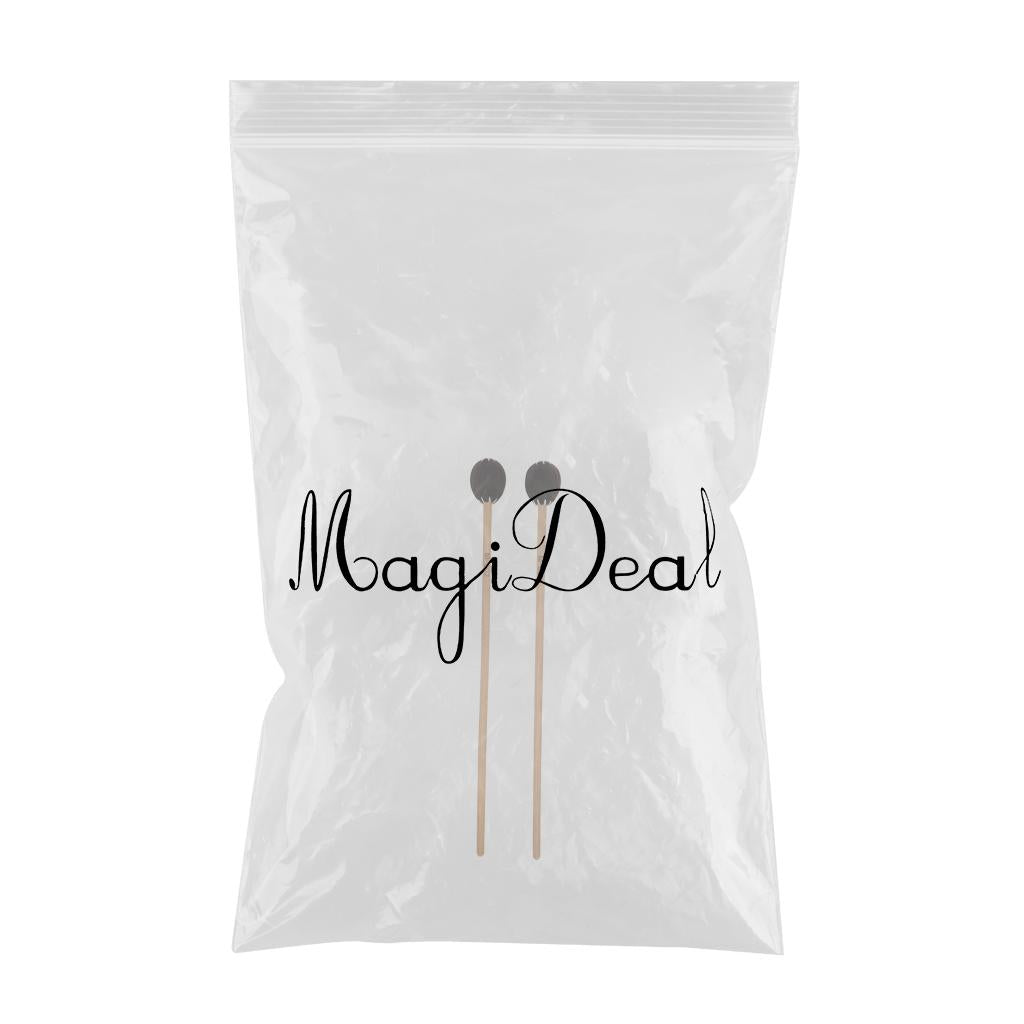 Marimba Mallets Wood Handle Soft Head Professionals Sticks Drums Accessories brown