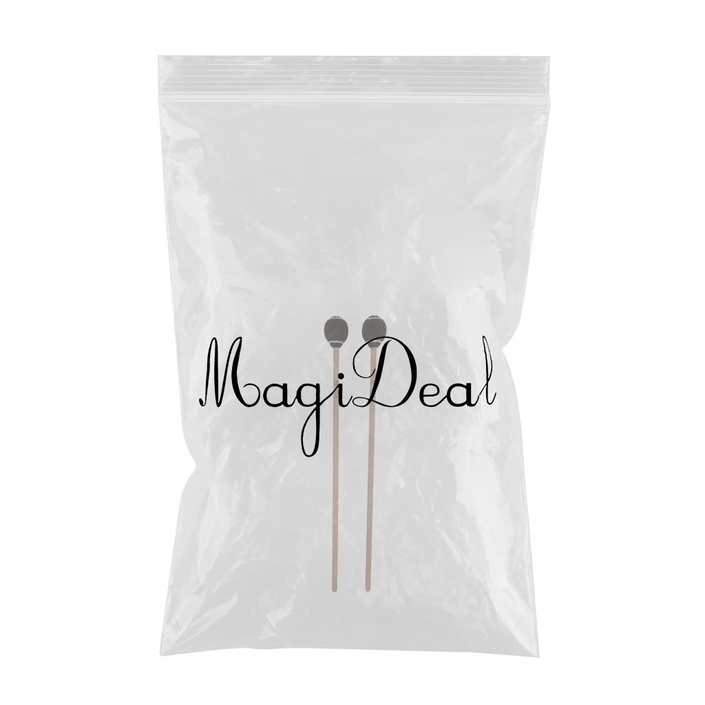 Marimba Mallets Wood Handle Soft Head Professionals Sticks Drums Accessories brown white circle
