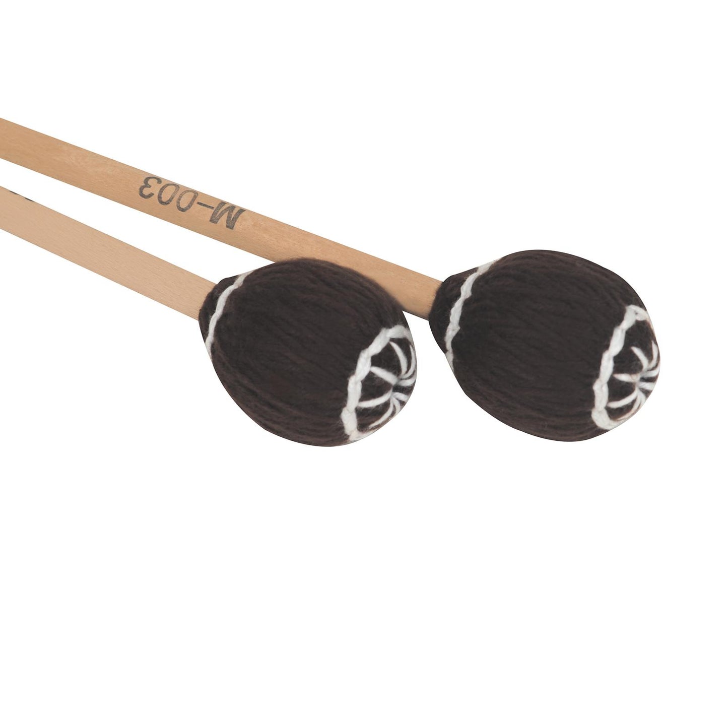 Marimba Mallets Wood Handle Soft Head Professionals Sticks Drums Accessories brown white circle