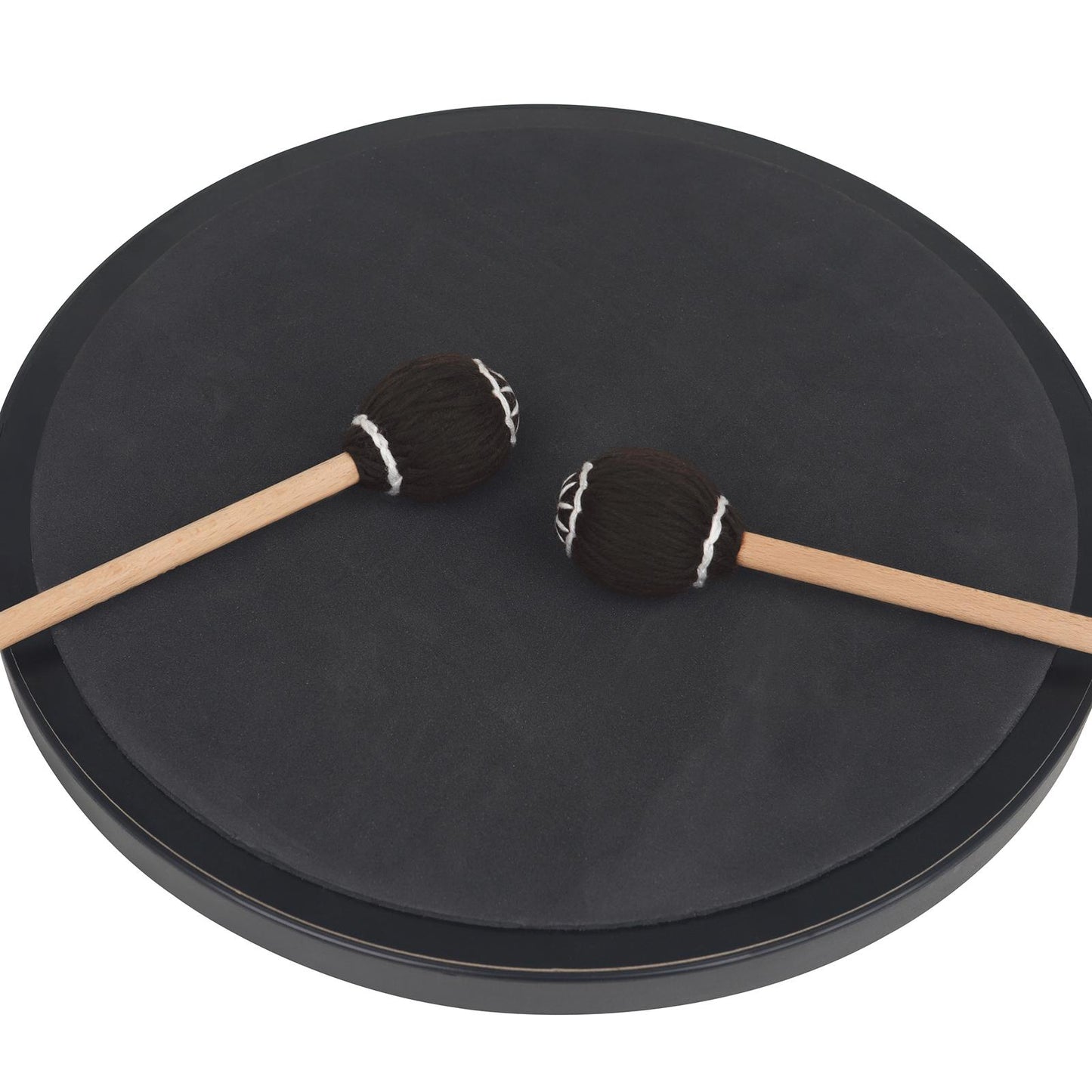 Marimba Mallets Wood Handle Soft Head Professionals Sticks Drums Accessories brown white circle