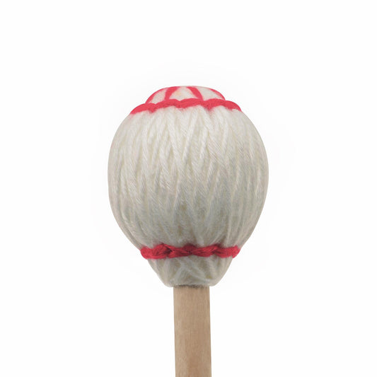 Marimba Mallets Wood Handle Soft Head Professionals Sticks Drums Accessories white red circle
