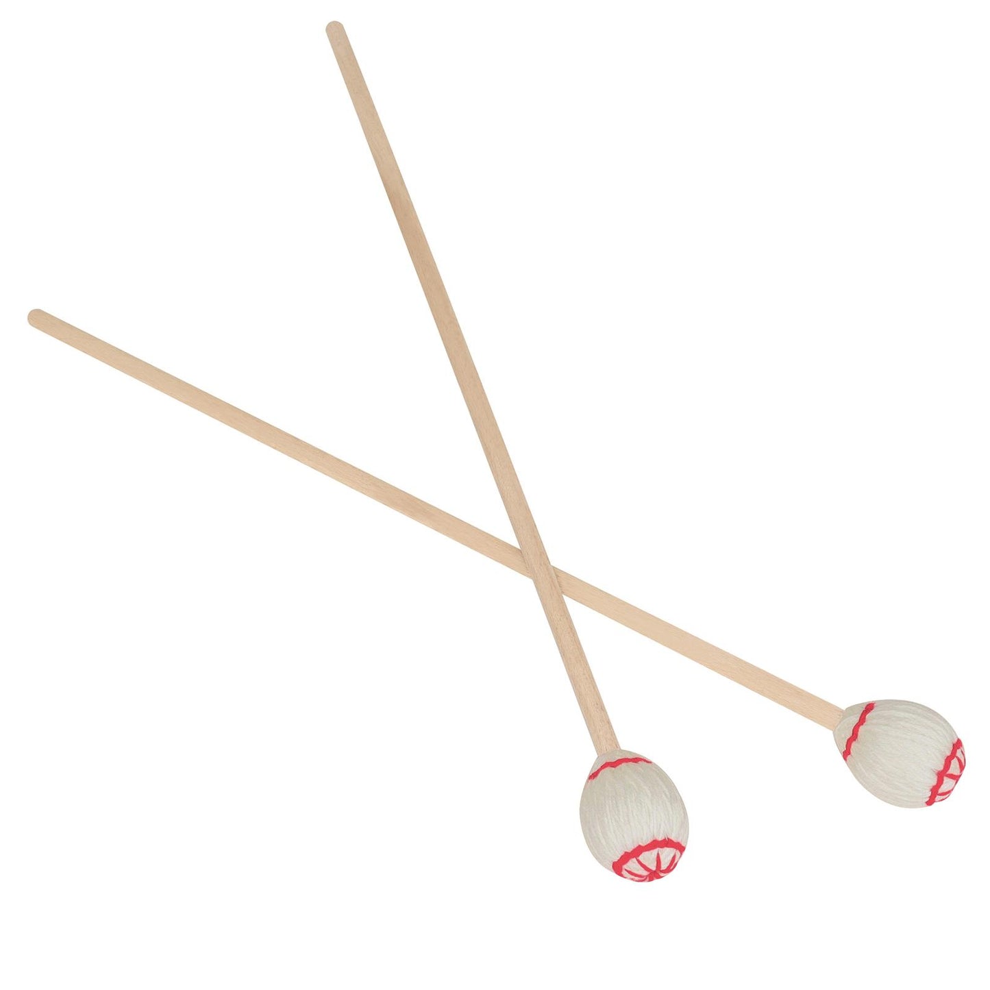 Marimba Mallets Wood Handle Soft Head Professionals Sticks Drums Accessories white red circle