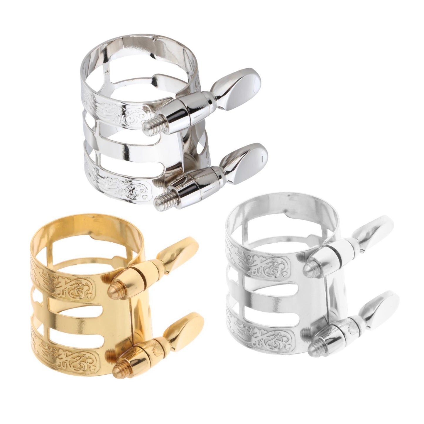 Alto Saxophone Mouthpiece Ligature Mouthpiece Carved for Saxophone Players Lacquered Gold