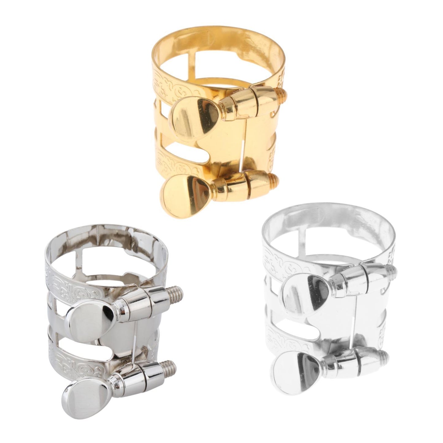 Alto Saxophone Mouthpiece Ligature Mouthpiece Carved for Saxophone Players Lacquered Gold