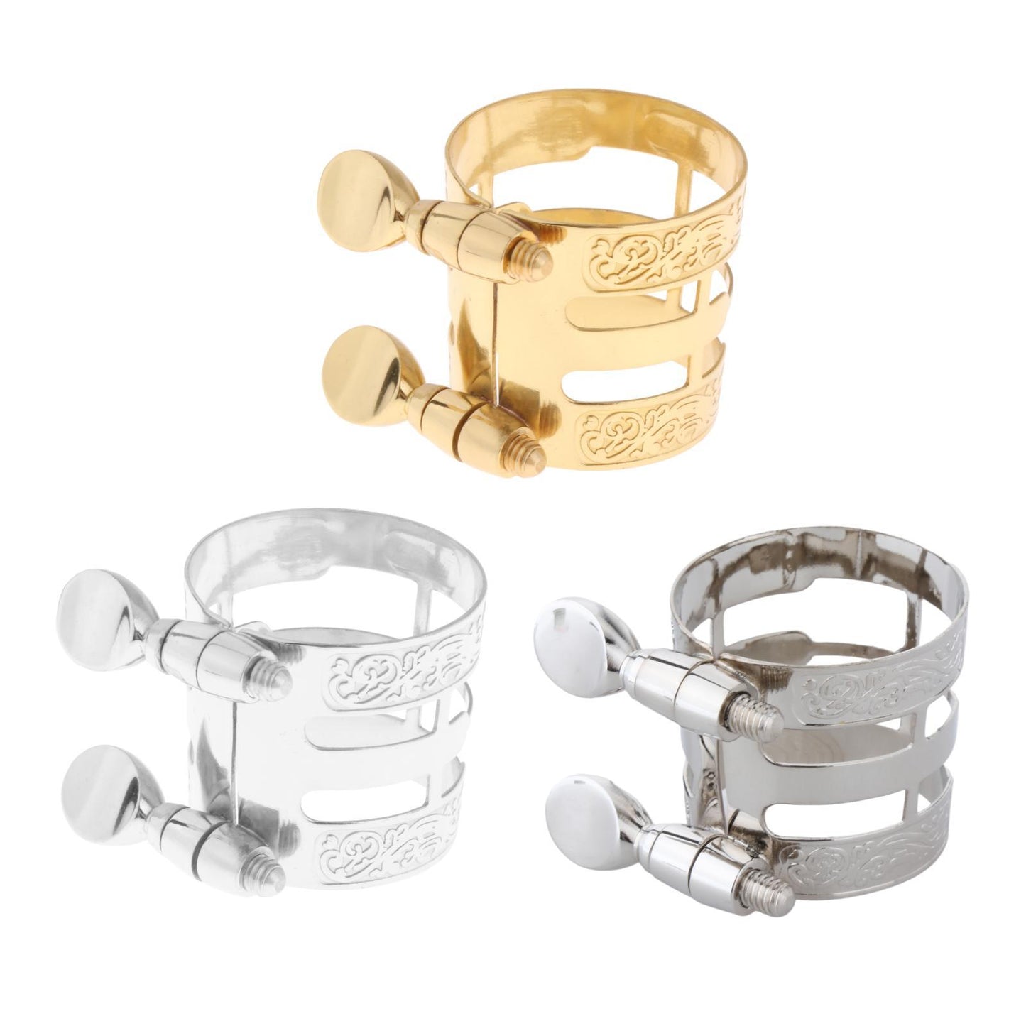 Alto Saxophone Mouthpiece Ligature Mouthpiece Carved for Saxophone Players Lacquered Gold