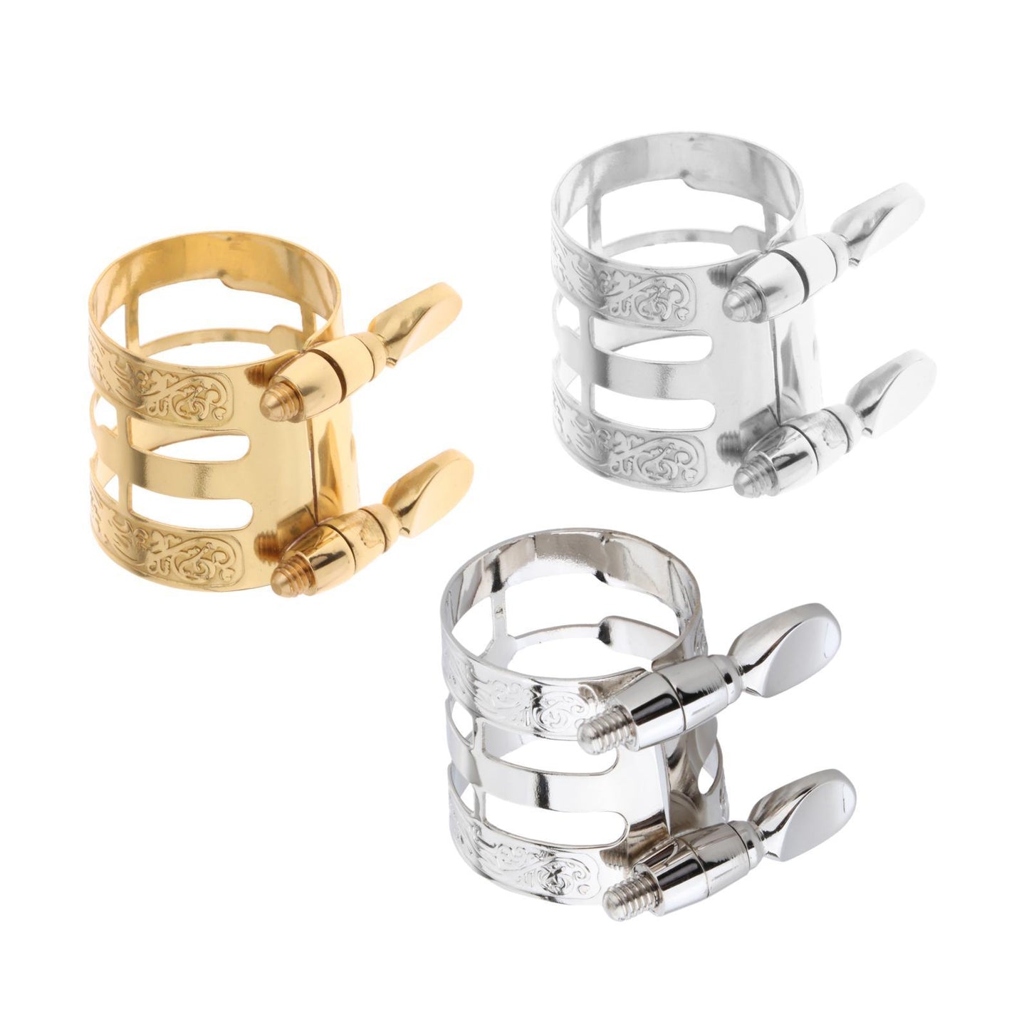 Alto Saxophone Mouthpiece Ligature Mouthpiece Carved for Saxophone Players Lacquered Gold