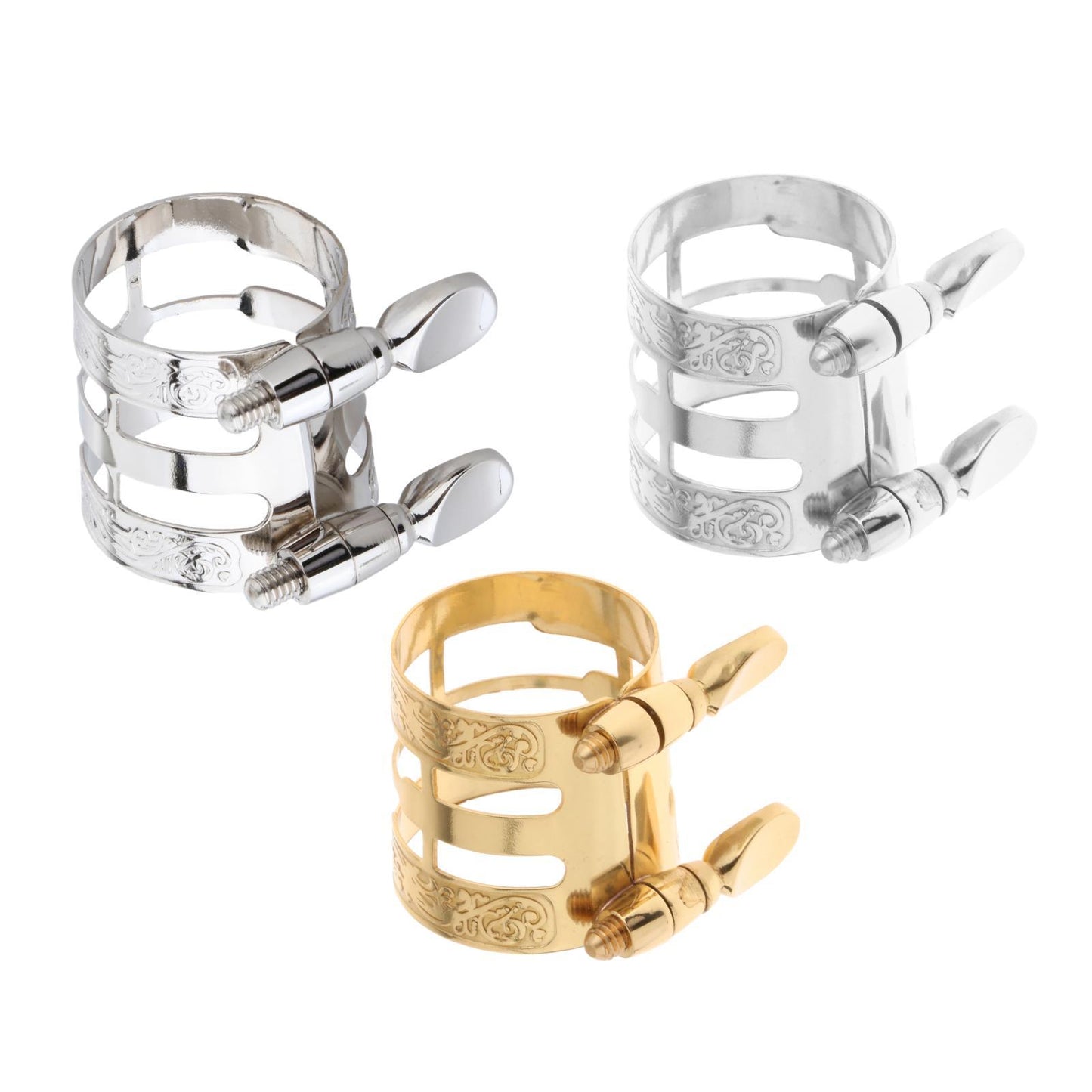 Alto Saxophone Mouthpiece Ligature Mouthpiece Carved for Saxophone Players Lacquered Gold