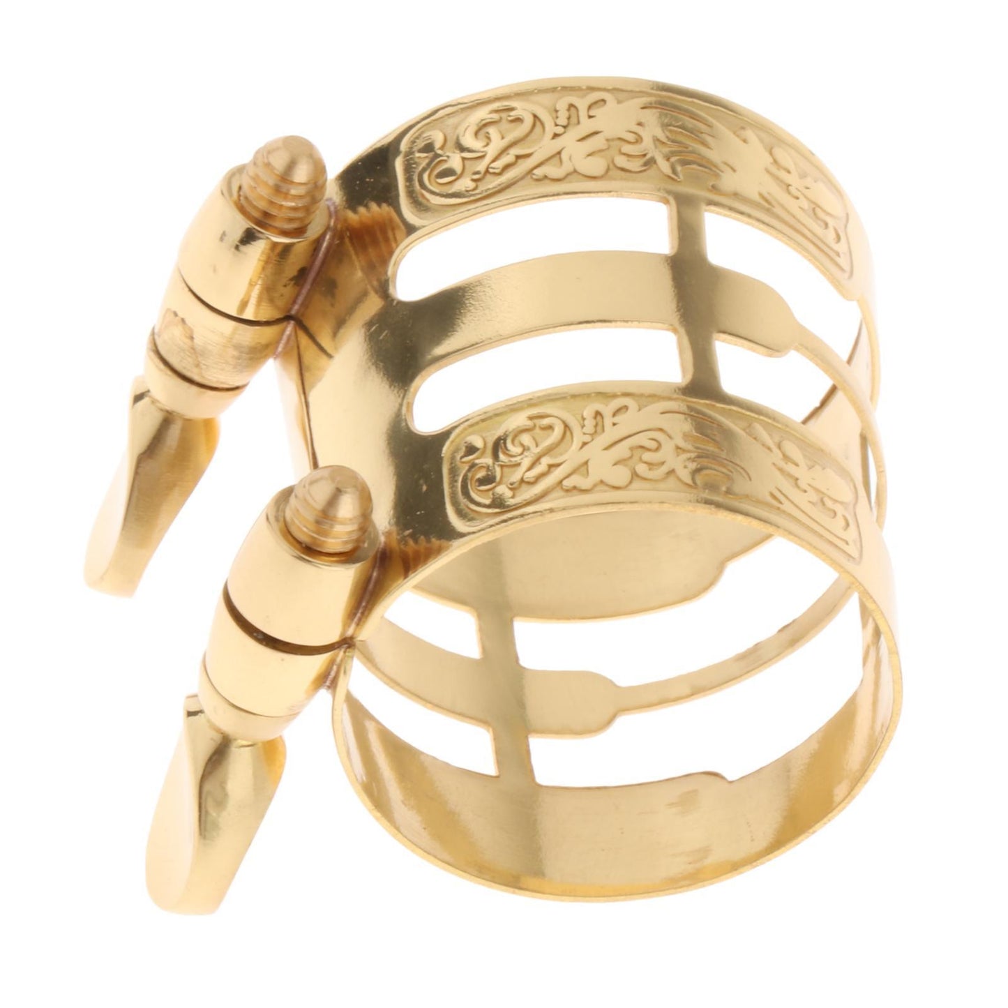Alto Saxophone Mouthpiece Ligature Mouthpiece Carved for Saxophone Players Lacquered Gold