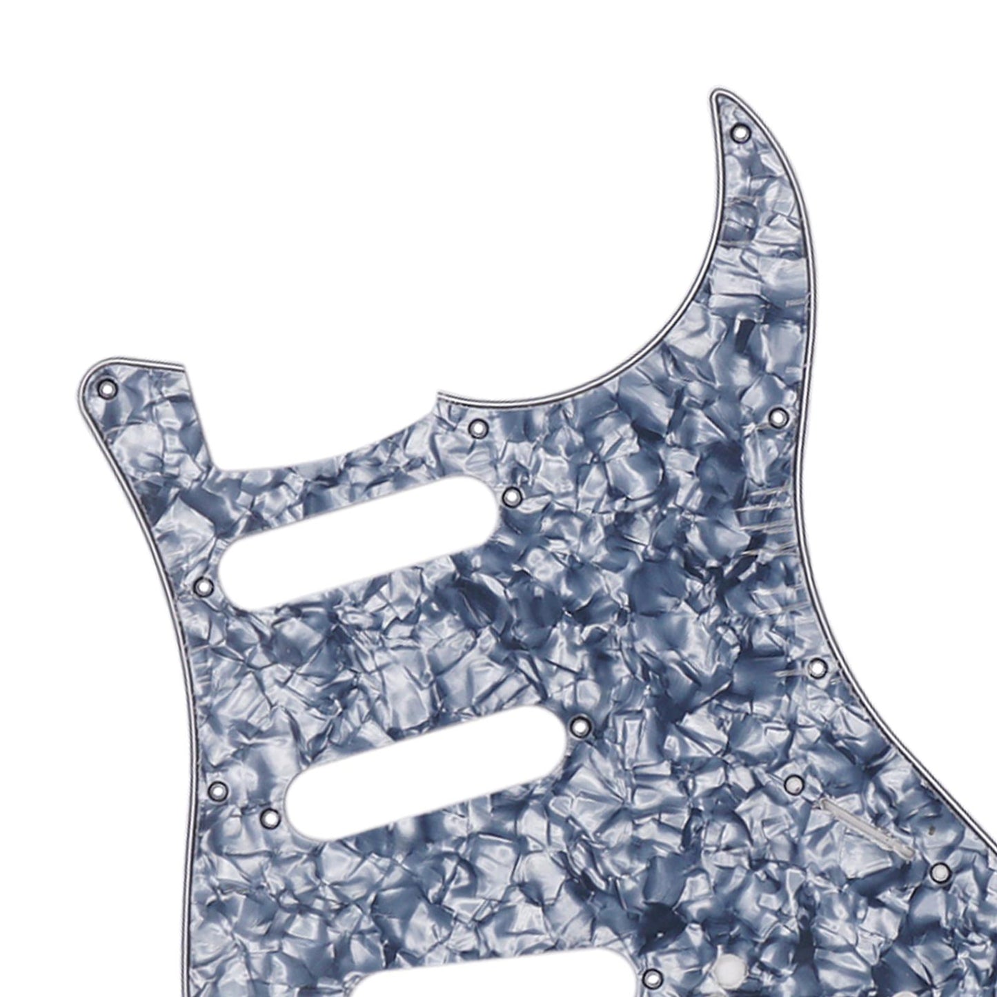Guitar Pickguard Scratch Plate Pickups f/ SSS USA/Mexican Modern Grey Pearl