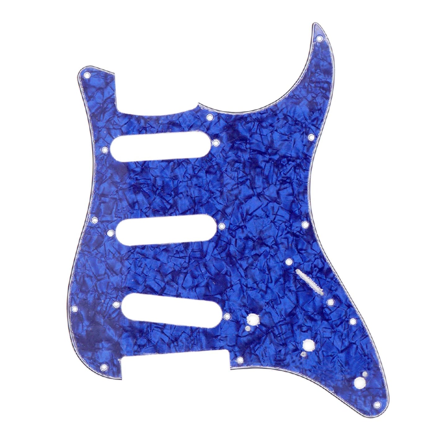 Guitar Pickguard Scratch Plate Pickups f/ SSS USA/Mexican Modern Blue Pearl