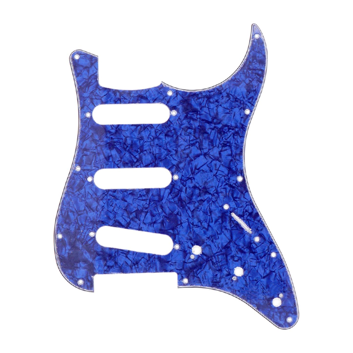 Guitar Pickguard Scratch Plate Pickups f/ SSS USA/Mexican Modern Blue Pearl