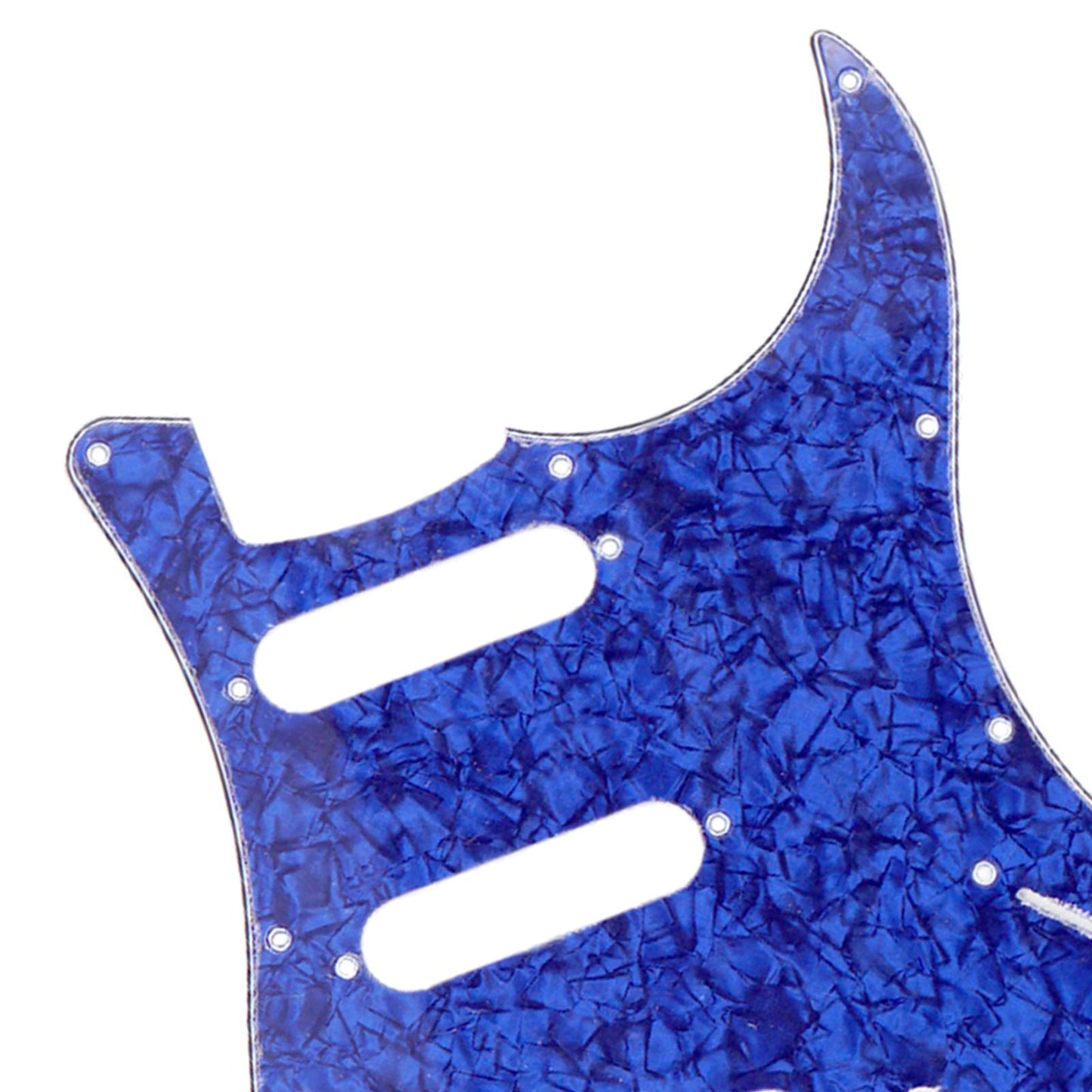 Guitar Pickguard Scratch Plate Pickups f/ SSS USA/Mexican Modern Blue Pearl