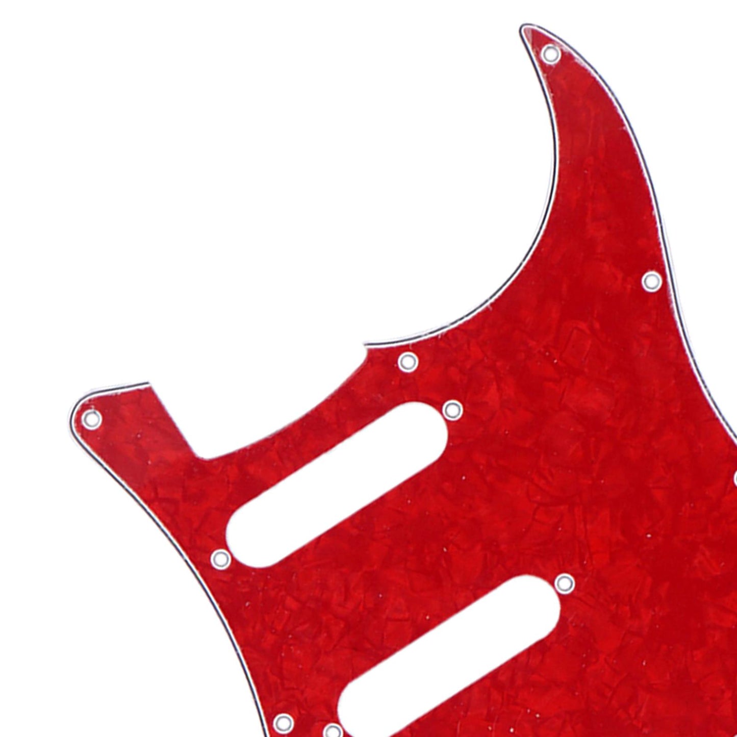 Guitar Pickguard Scratch Plate Pickups f/ SSS USA/Mexican Modern Red Pearl
