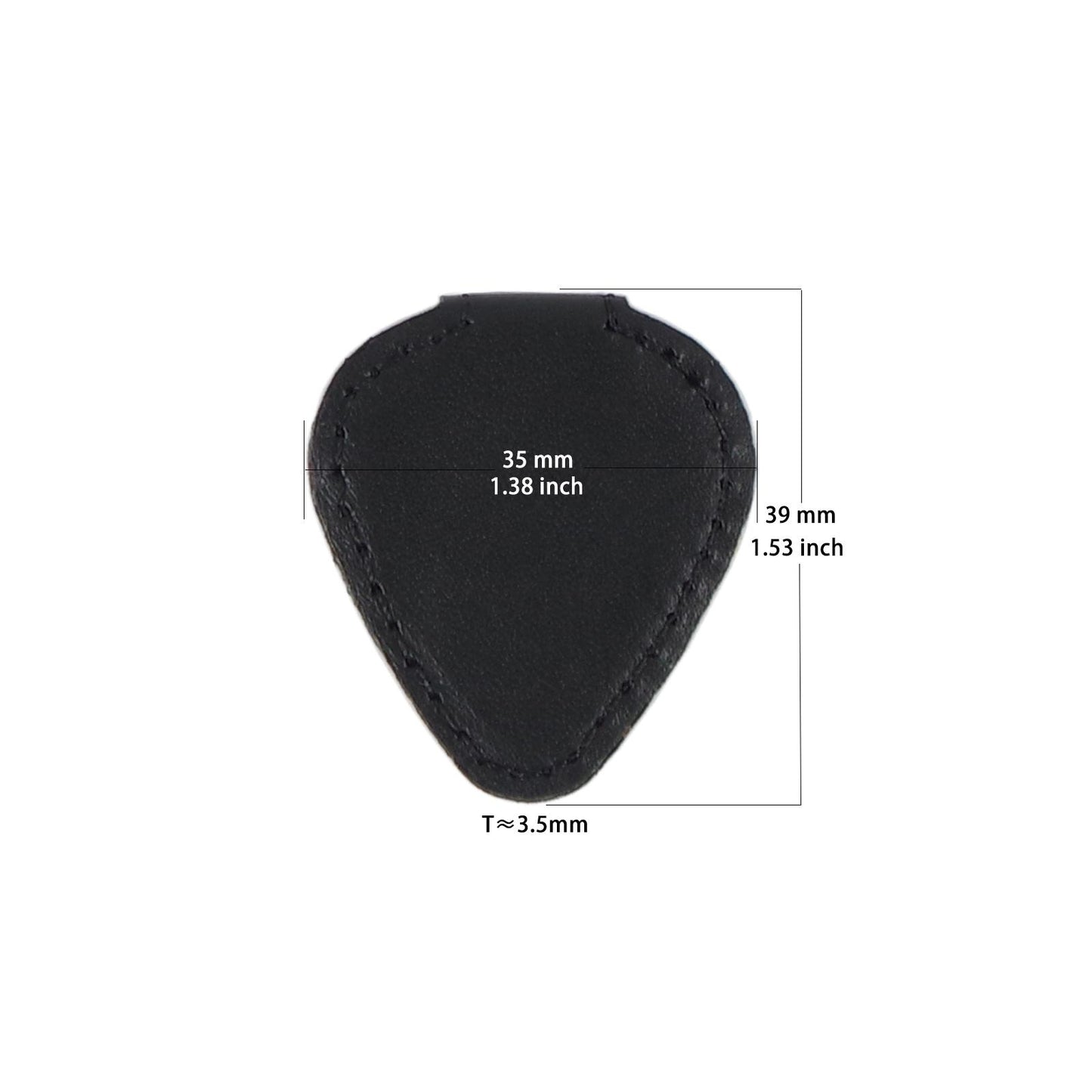 Guitar Pick Holder Magnetic Storage Bag Gifts Plectrum Bag Guitar Lovers Black
