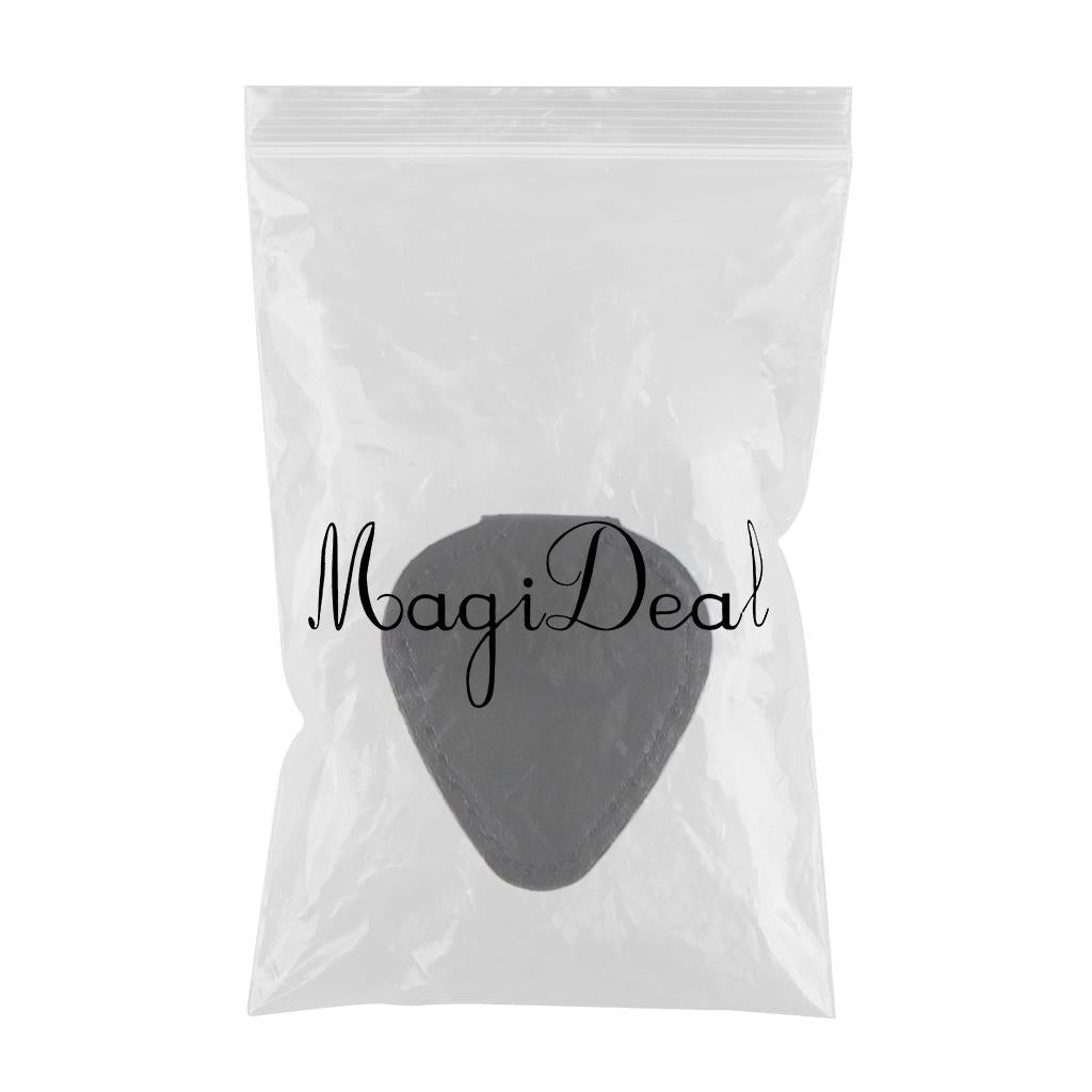 Guitar Pick Holder Magnetic Storage Bag Gifts Plectrum Bag Guitar Lovers Black