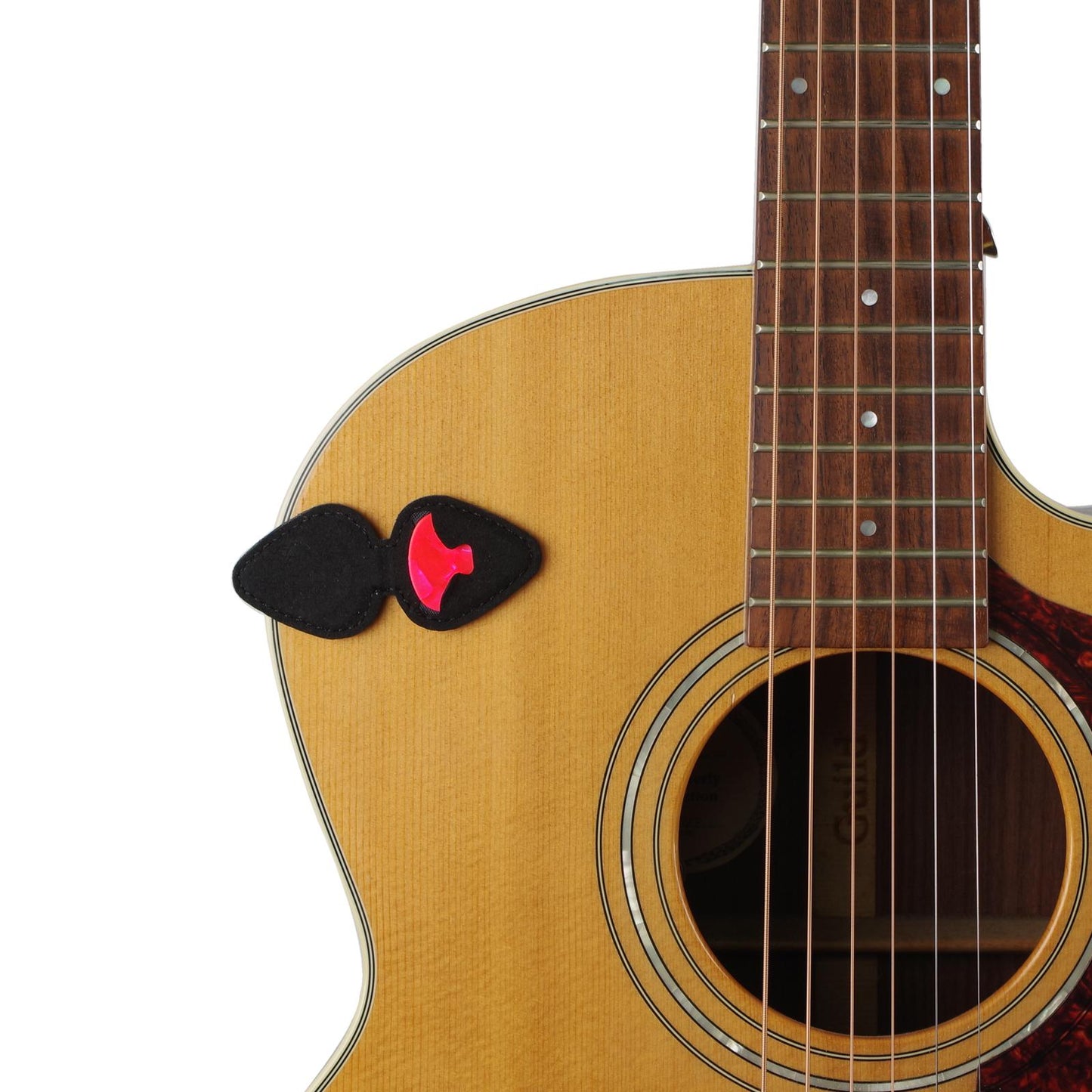 Guitar Pick Holder Magnetic Storage Bag Gifts Plectrum Bag Guitar Lovers Black