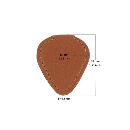 Guitar Pick Holder Magnetic Storage Bag Gifts Plectrum Bag Guitar Lovers Brown