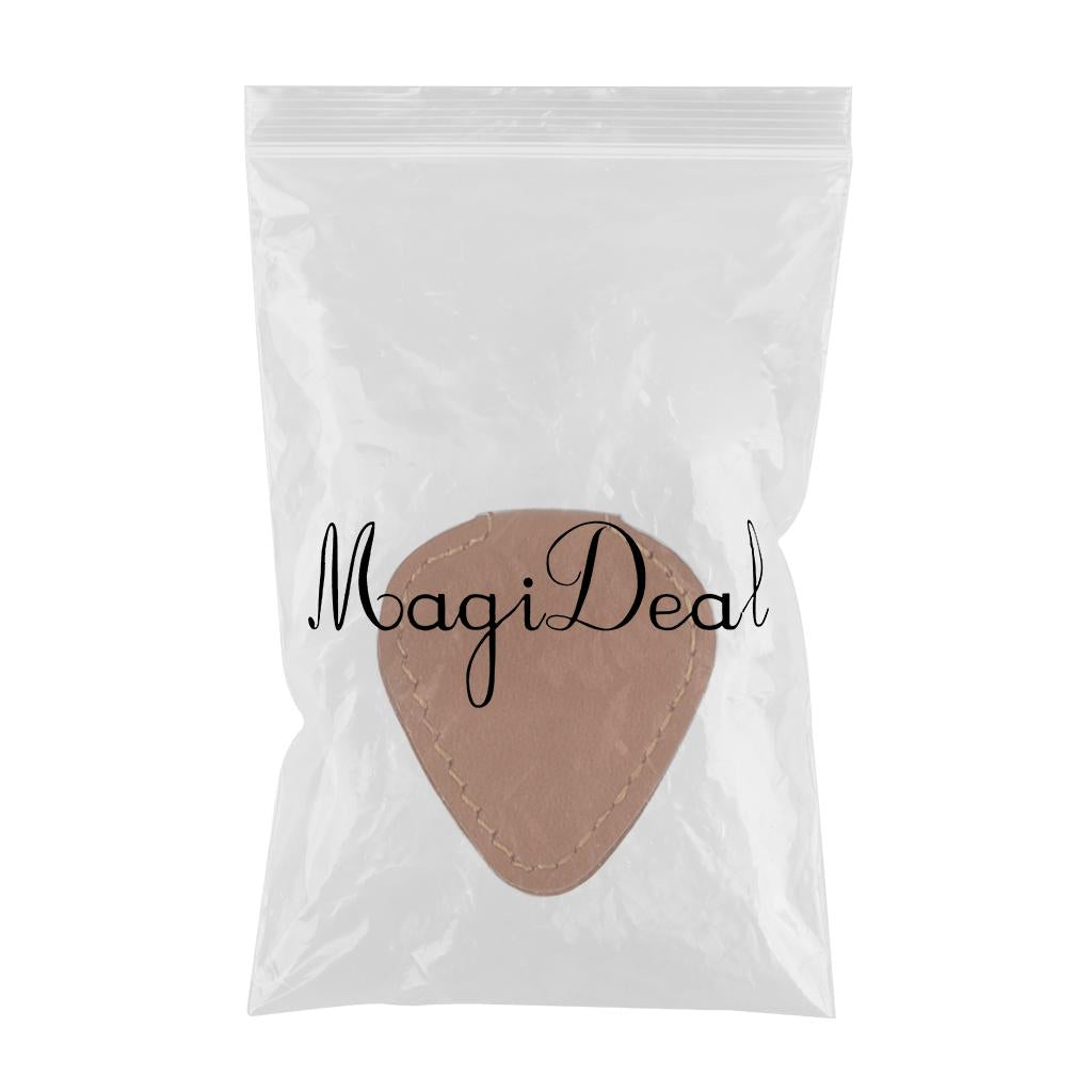 Guitar Pick Holder Magnetic Storage Bag Gifts Plectrum Bag Guitar Lovers Brown