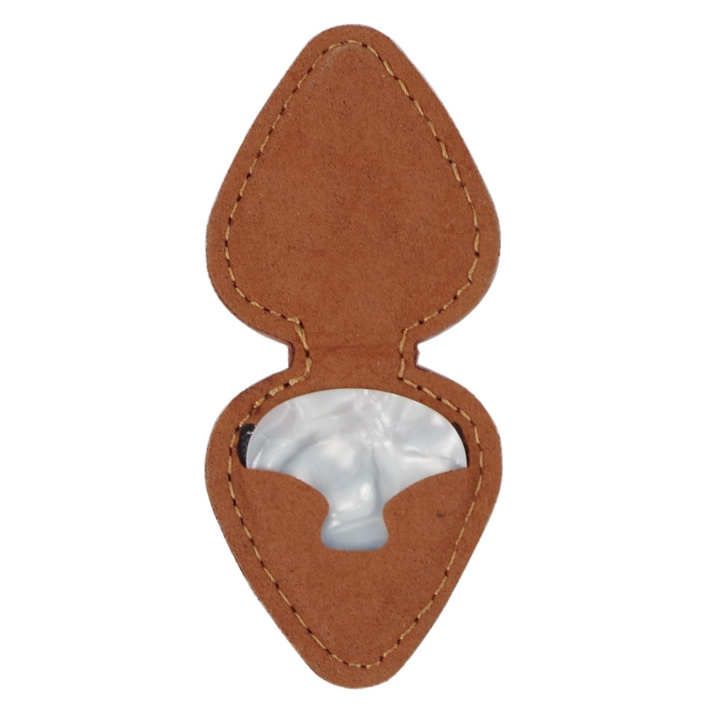 Guitar Pick Holder Magnetic Storage Bag Gifts Plectrum Bag Guitar Lovers Brown