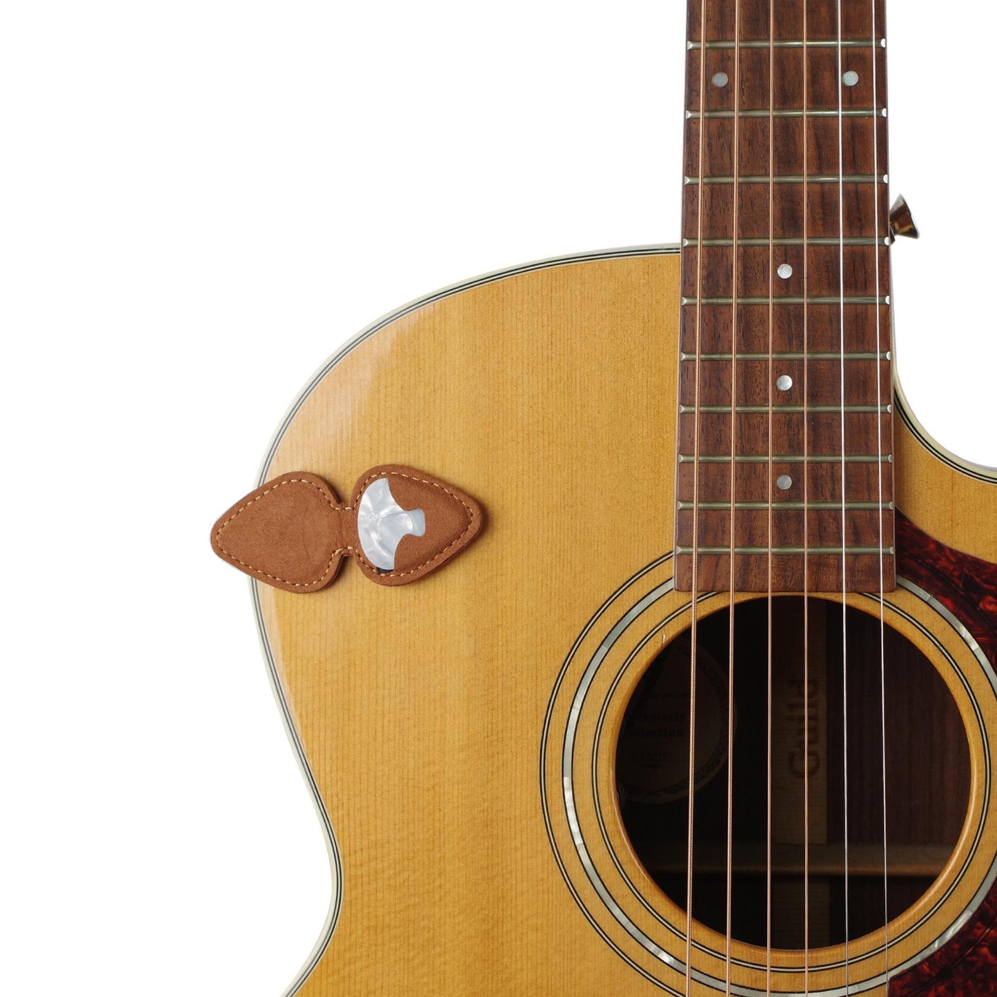 Guitar Pick Holder Magnetic Storage Bag Gifts Plectrum Bag Guitar Lovers Brown