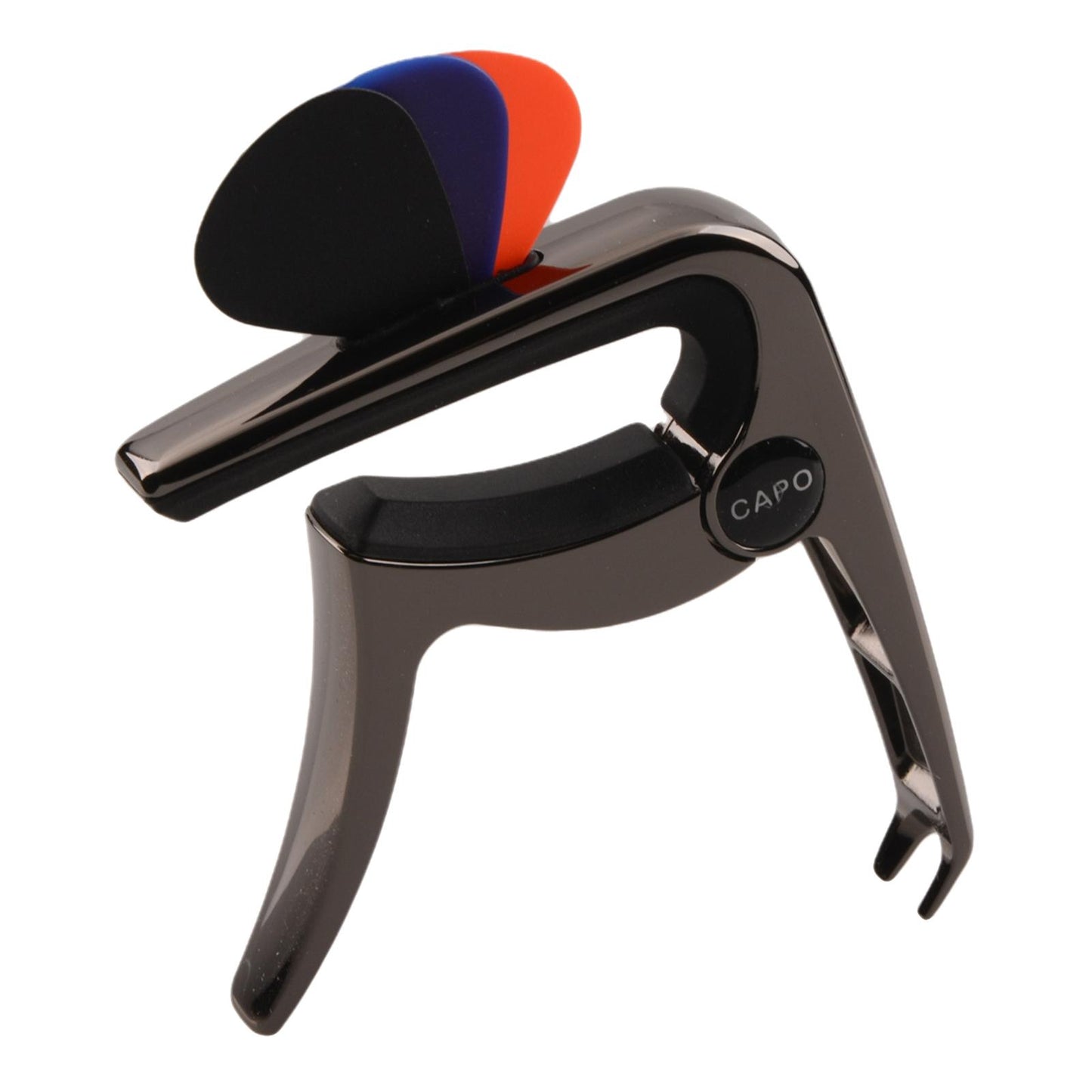 3In1 Capo Classical with 3 Picks for Acoustic Guitar Ukulele Banjo Black A