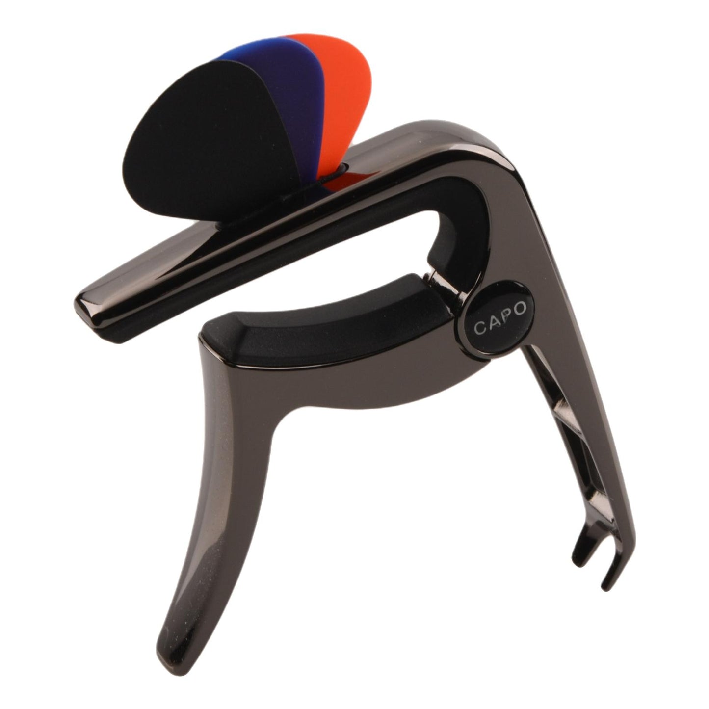 3In1 Capo Classical with 3 Picks for Acoustic Guitar Ukulele Banjo Black A