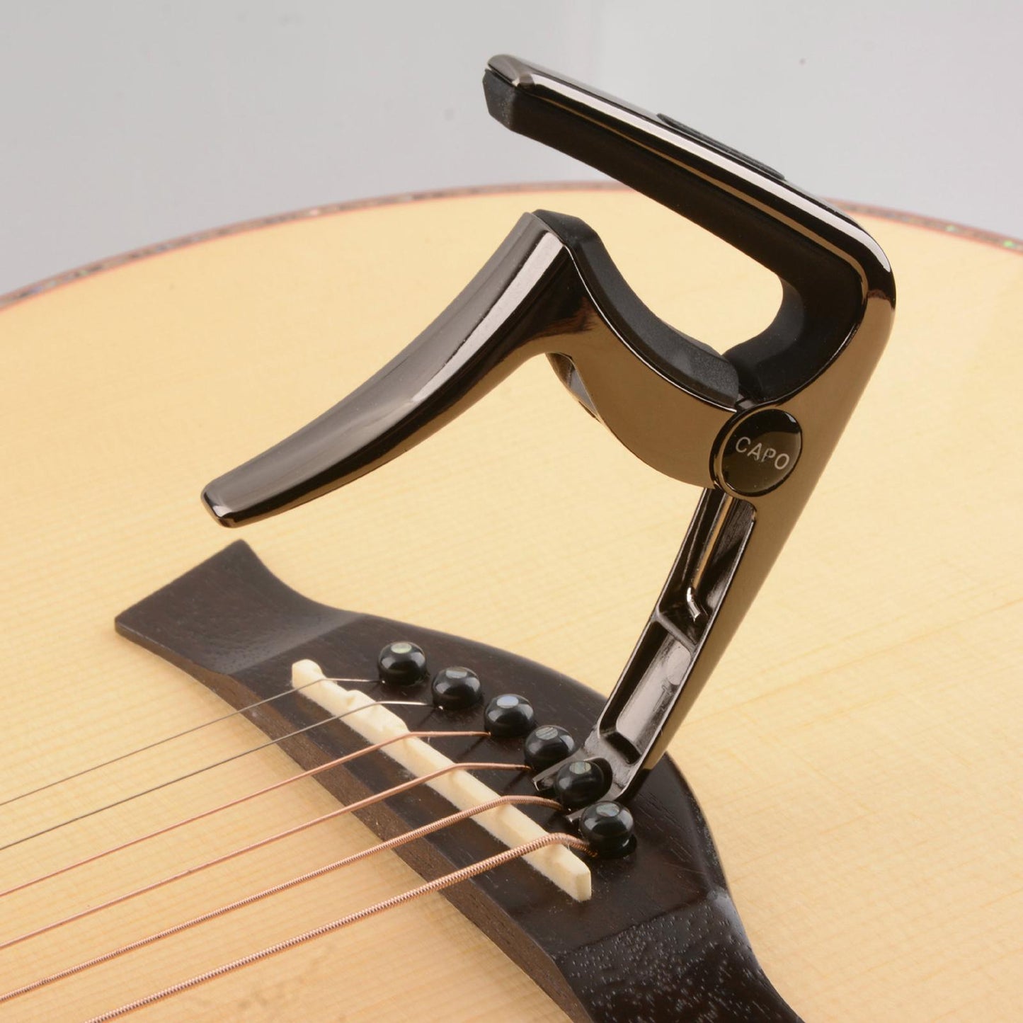 3In1 Capo Classical with 3 Picks for Acoustic Guitar Ukulele Banjo Rose gold