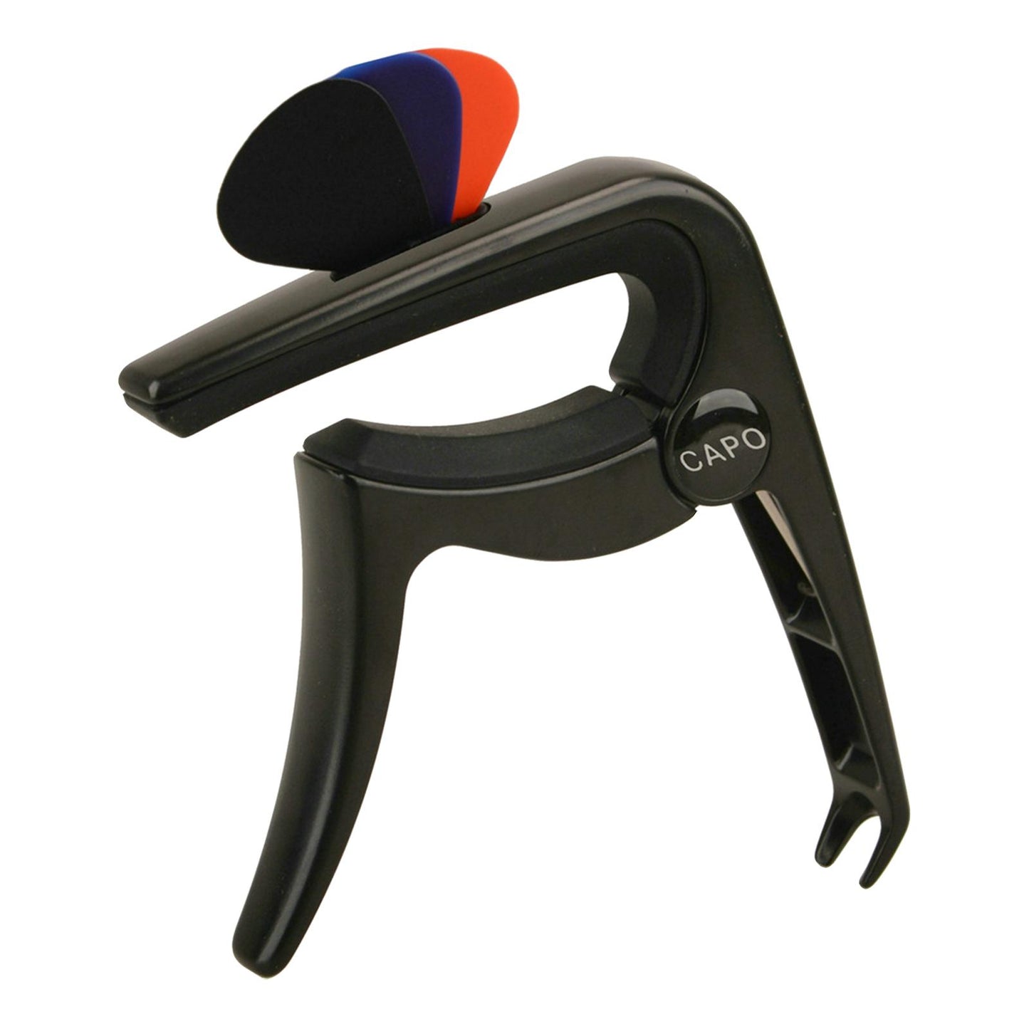 3In1 Capo Classical with 3 Picks for Acoustic Guitar Ukulele Banjo Black B