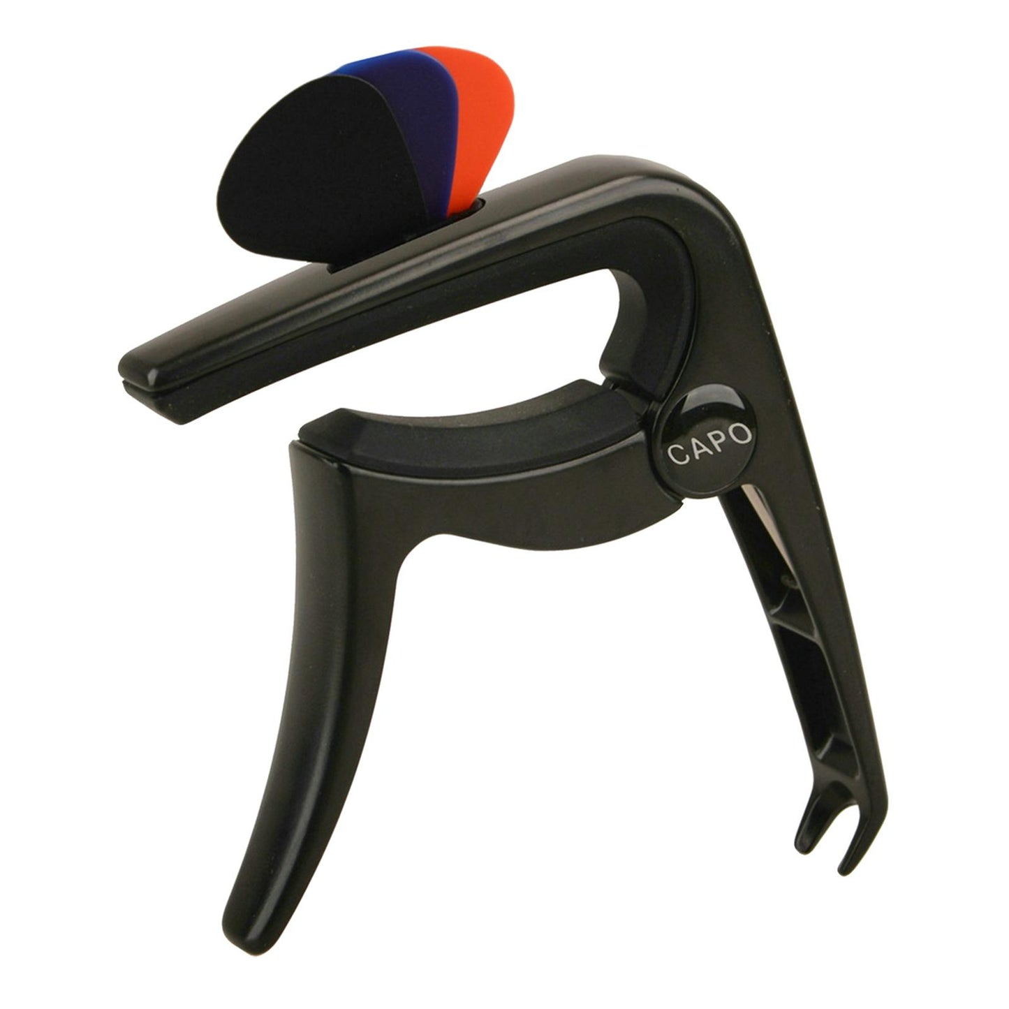 3In1 Capo Classical with 3 Picks for Acoustic Guitar Ukulele Banjo Black B