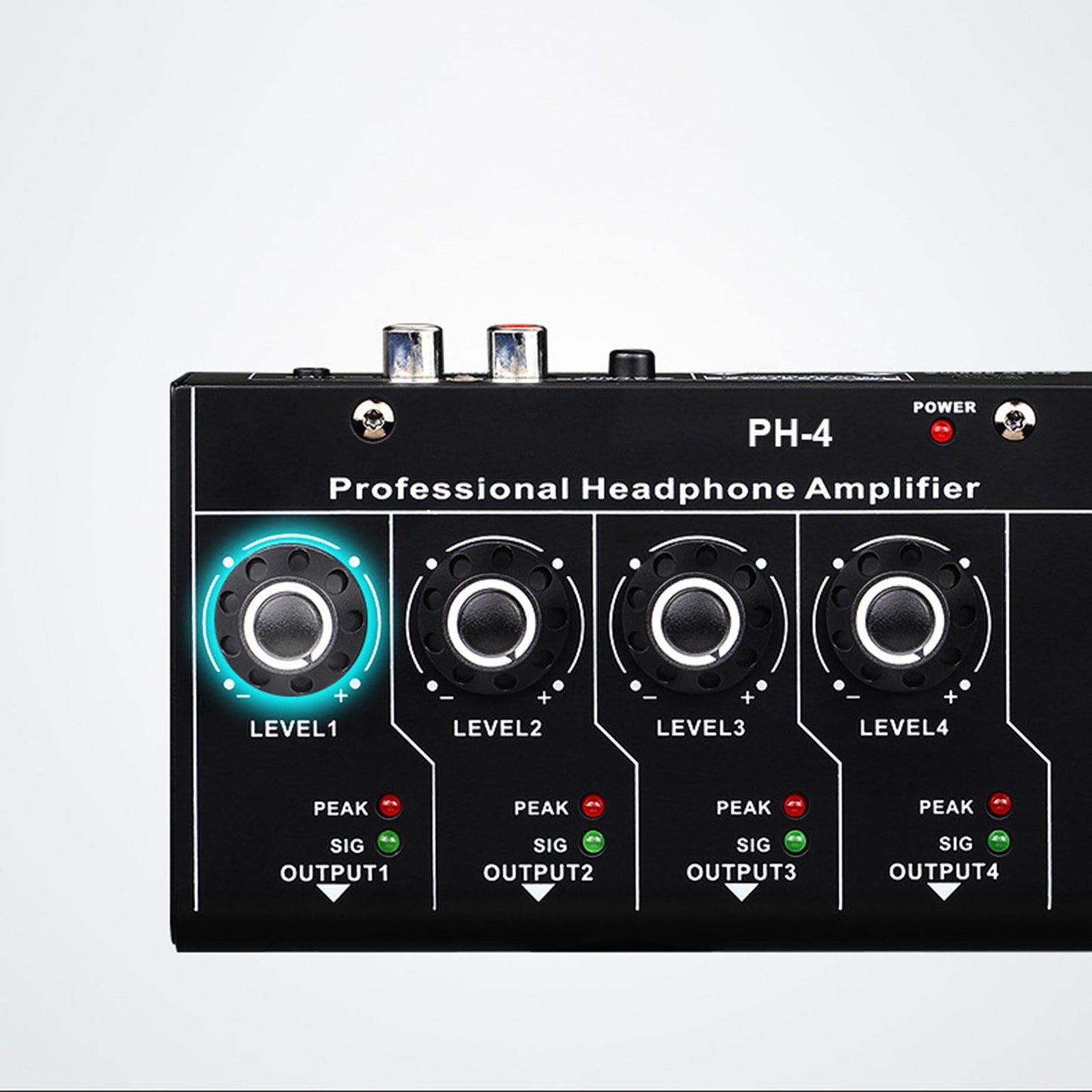Headphone Amplifier 4 Channels PH-4 All-Metal for Home Audio Equipment