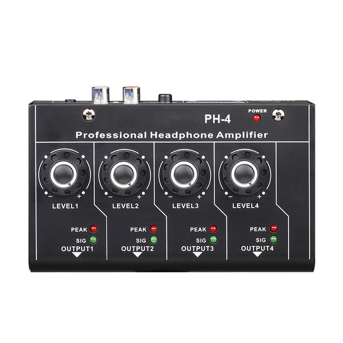 Headphone Amplifier 4 Channels PH-4 All-Metal for Home Audio Equipment