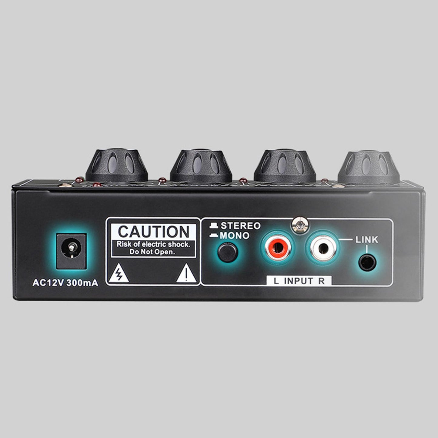 Headphone Amplifier 4 Channels PH-4 All-Metal for Home Audio Equipment