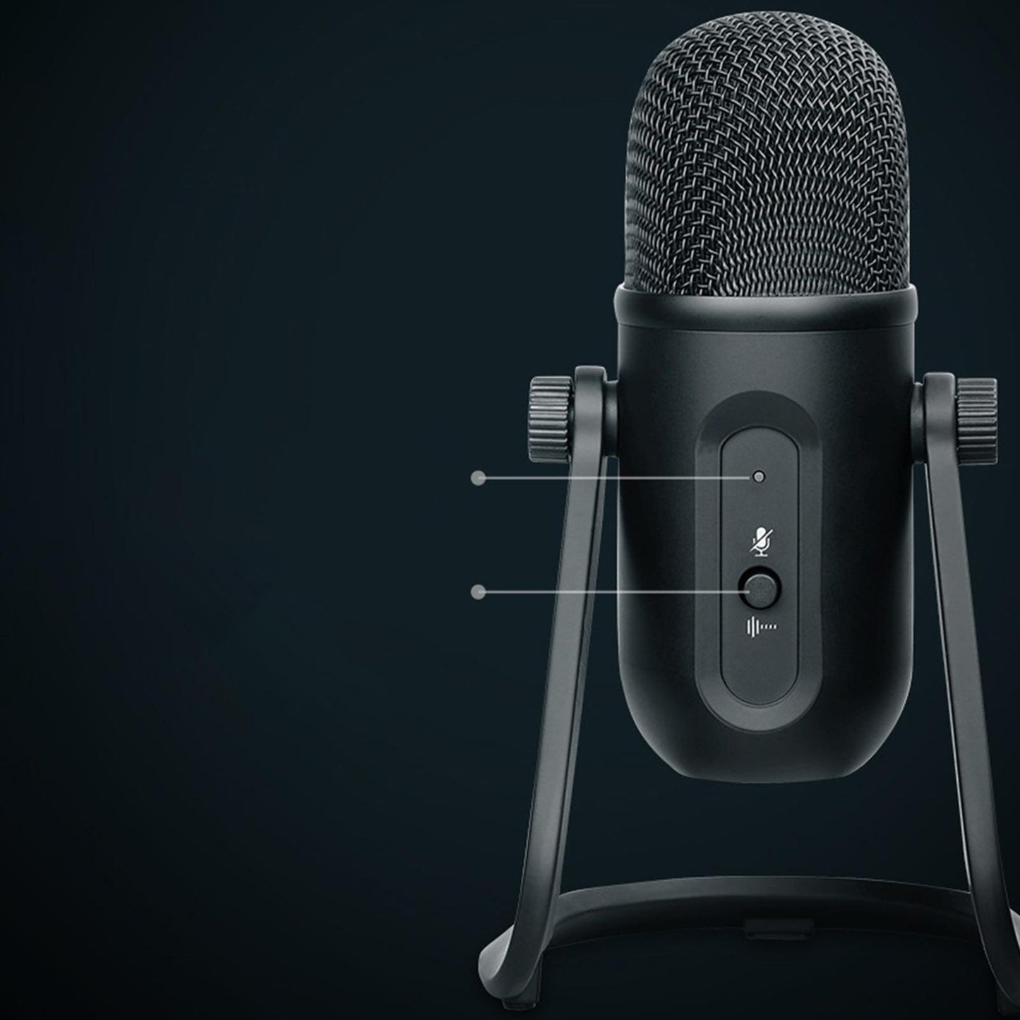 Professional Cardioid Wired Condenser Microphone Party Desk Cardioid Mic USB