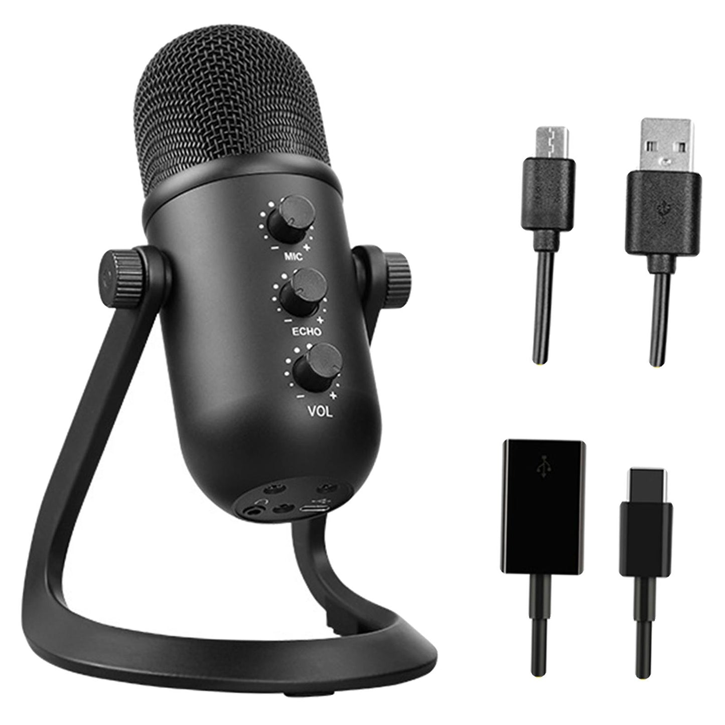 Professional Cardioid Wired Condenser Microphone Party Desk Cardioid Mic for Android