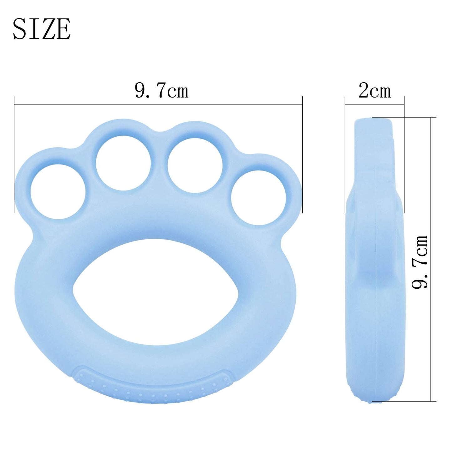 Hand Grips Fitness Grip Strength Trainer Finger Expander for Guitar Exercise Blue