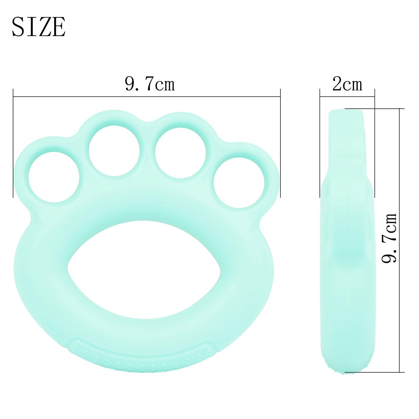 Hand Grips Fitness Grip Strength Trainer Finger Expander for Guitar Exercise Cyan