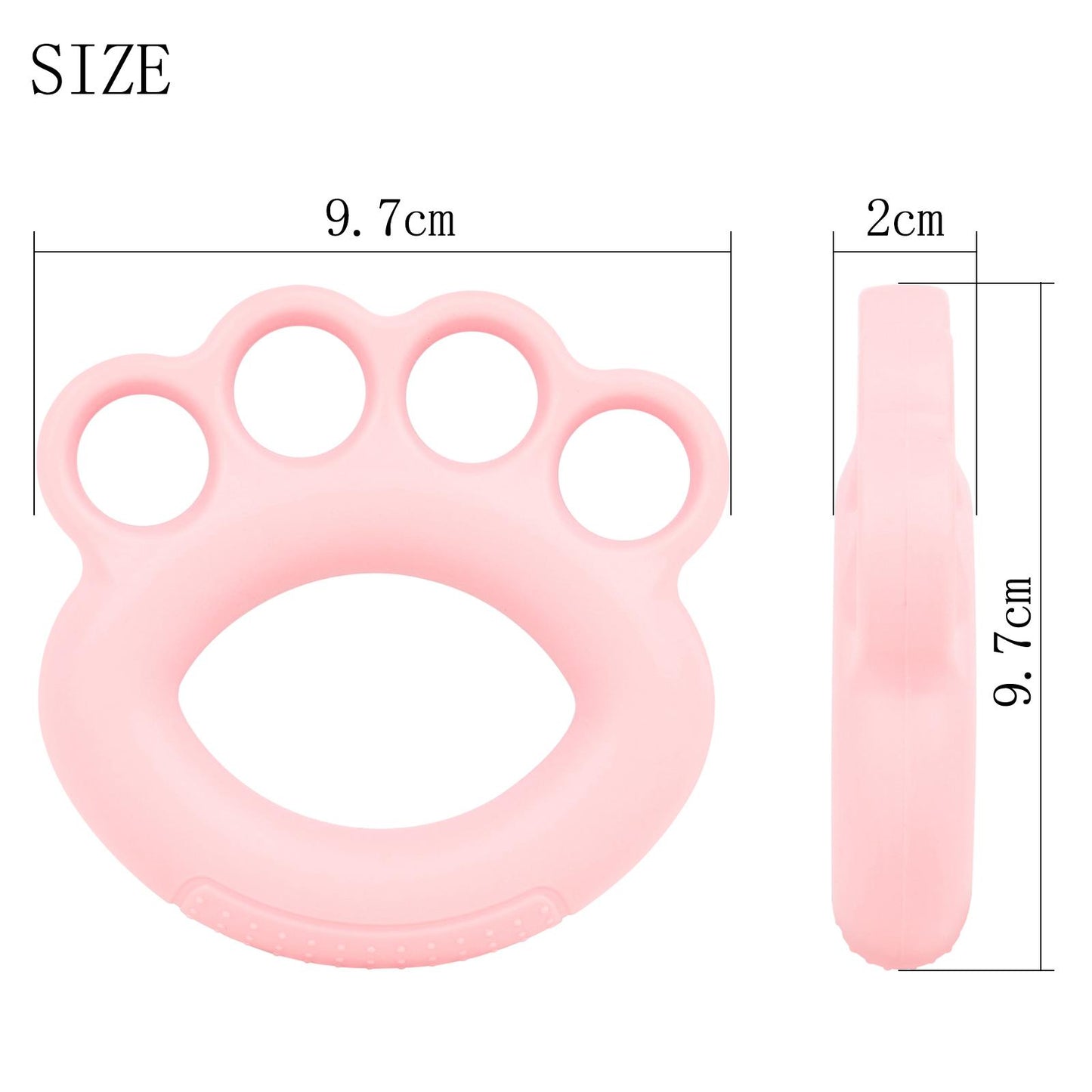 Hand Grips Fitness Grip Strength Trainer Finger Expander for Guitar Exercise Pink