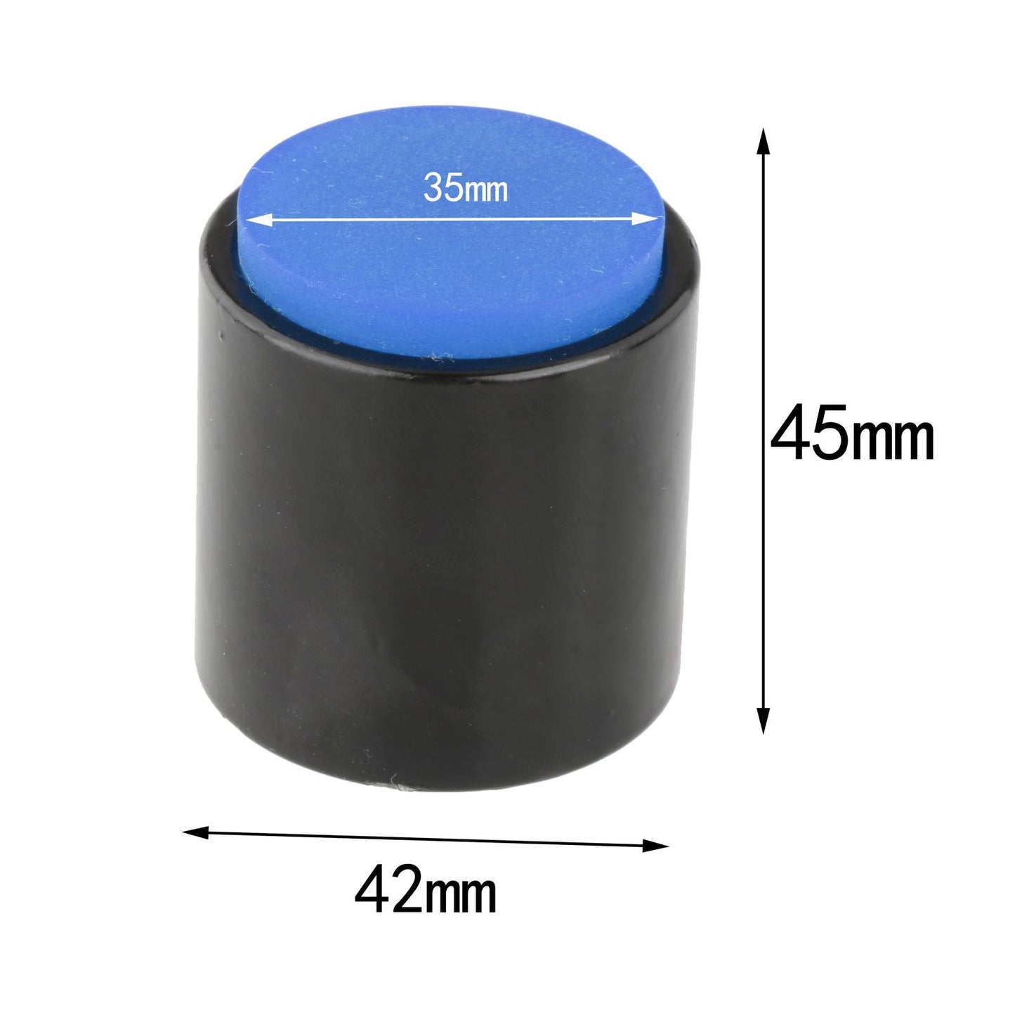 Mini Dumb Drum Percussion Instrument Accessories Easy to Carry Silicone Blue