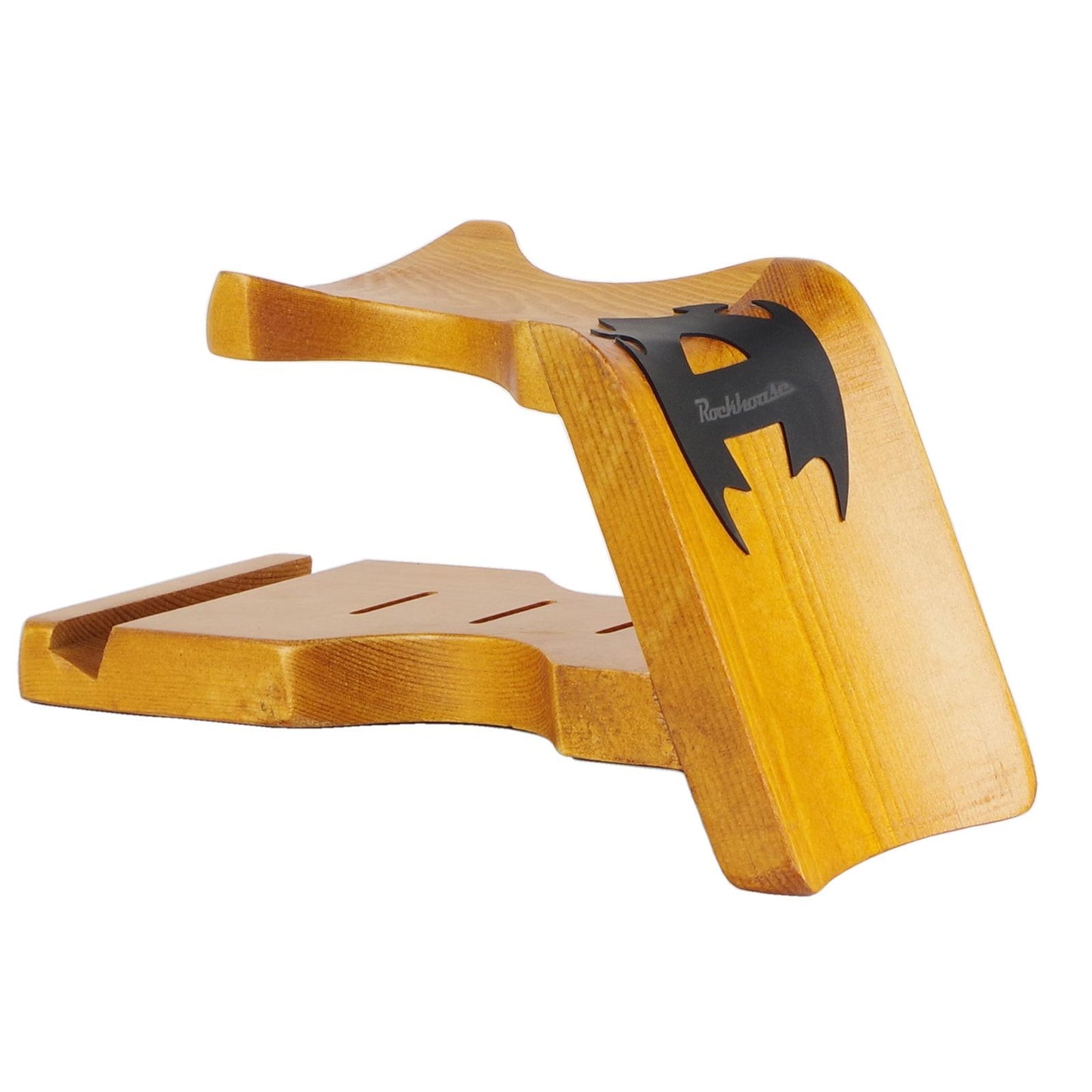 Guitar Neck Rest with Pick Slots Support Anti Slip for String Instrument Yellow