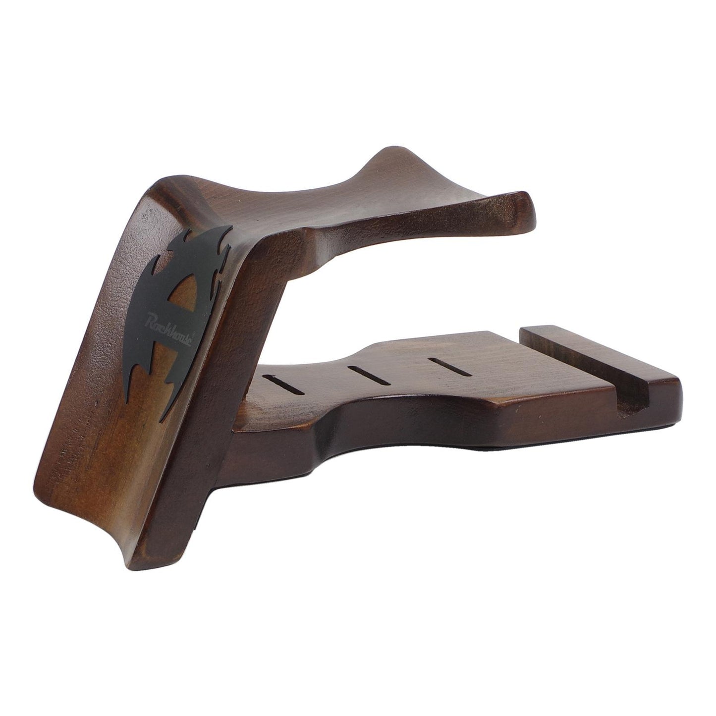 Guitar Neck Rest with Pick Slots Support Anti Slip for String Instrument Brown