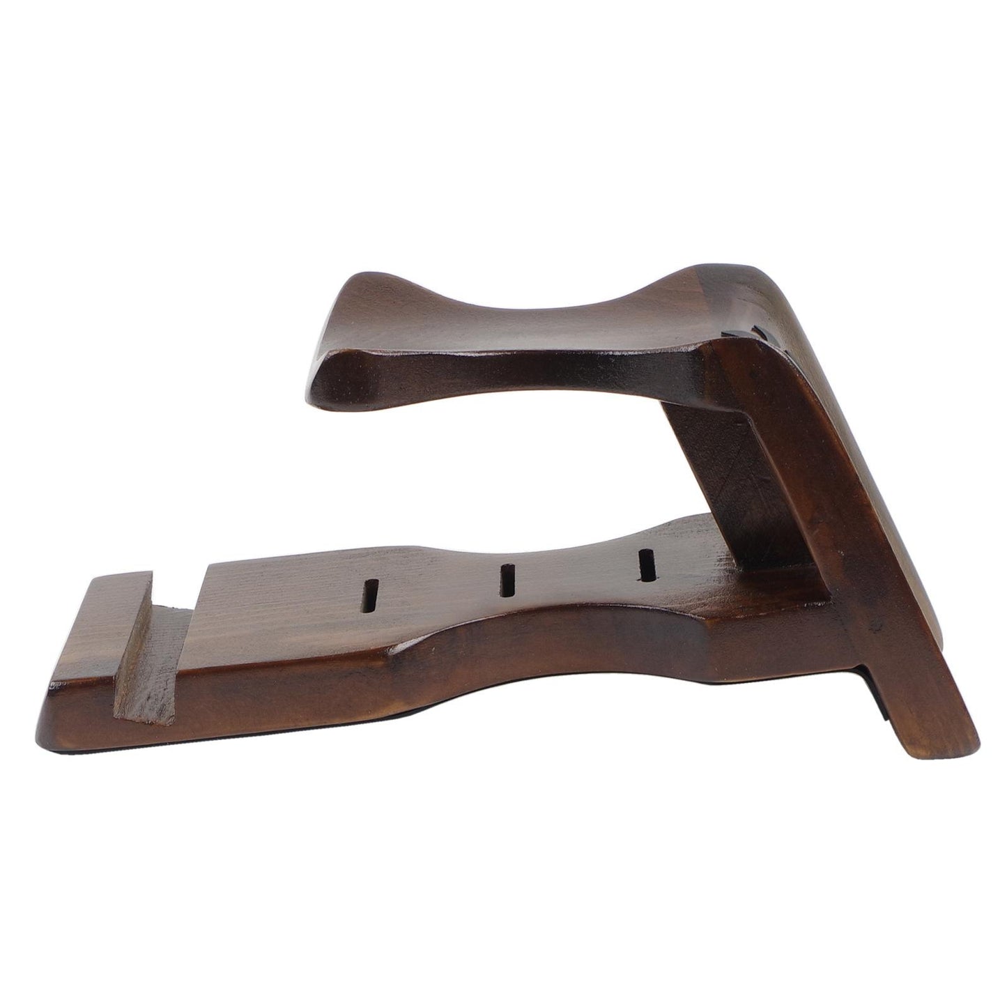 Guitar Neck Rest with Pick Slots Support Anti Slip for String Instrument Brown